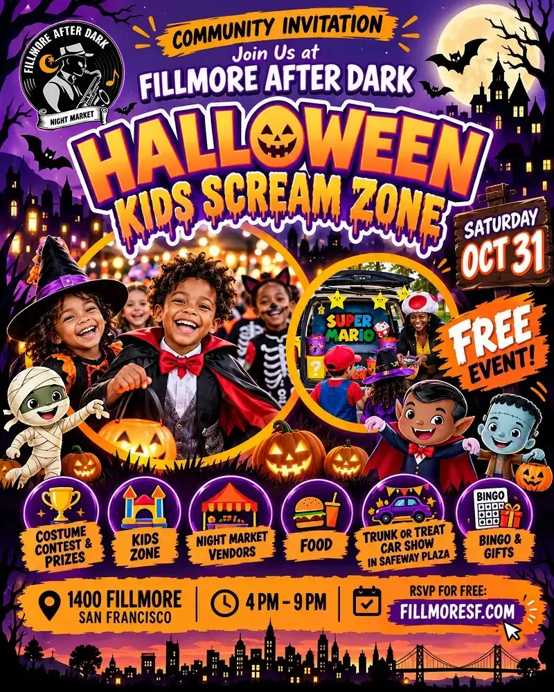 Fillmore After Dark Halloween Kids Scream flyer