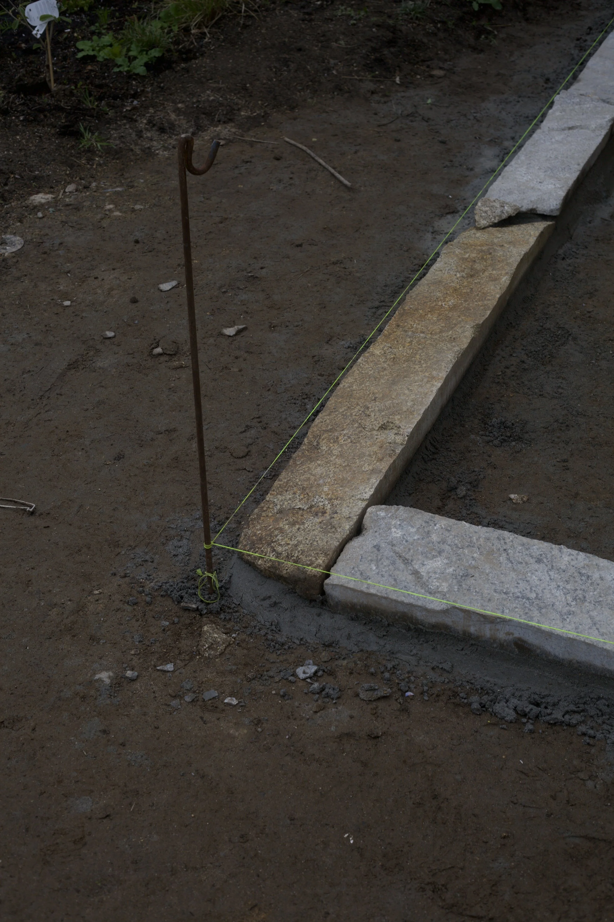 Granite curbing