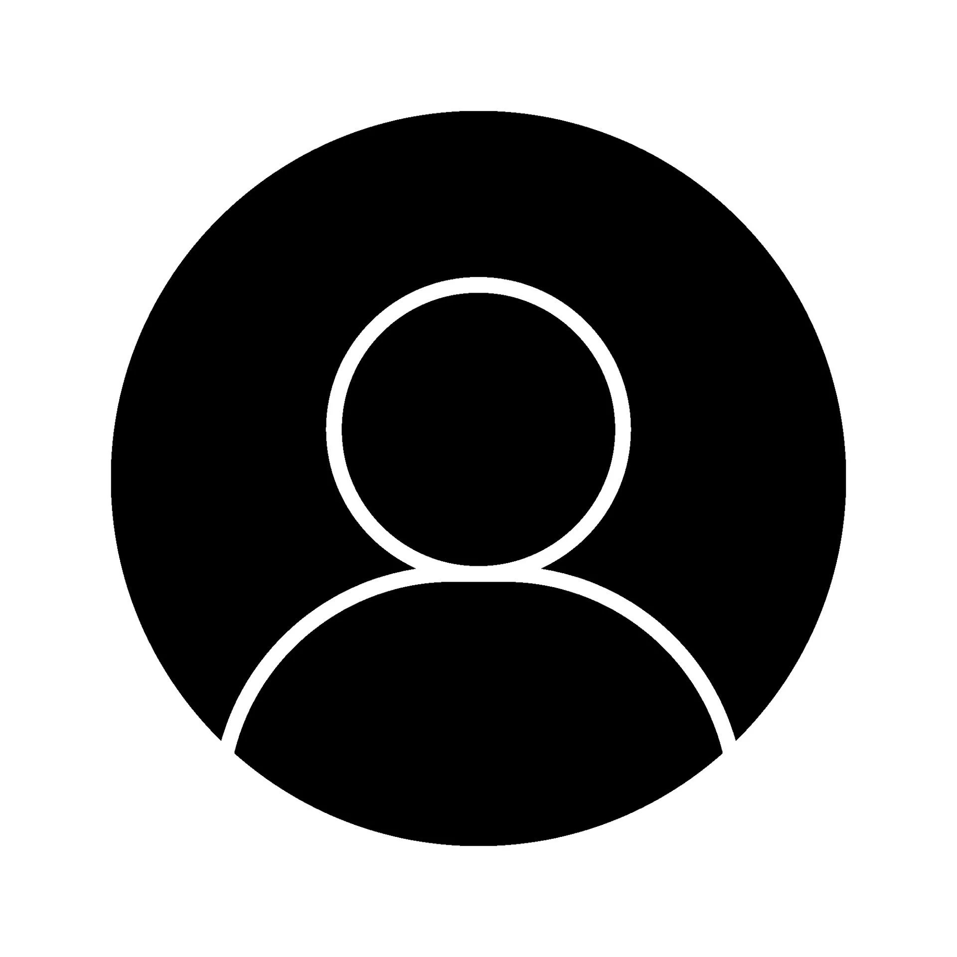 Icono de usuario en fondo blanco