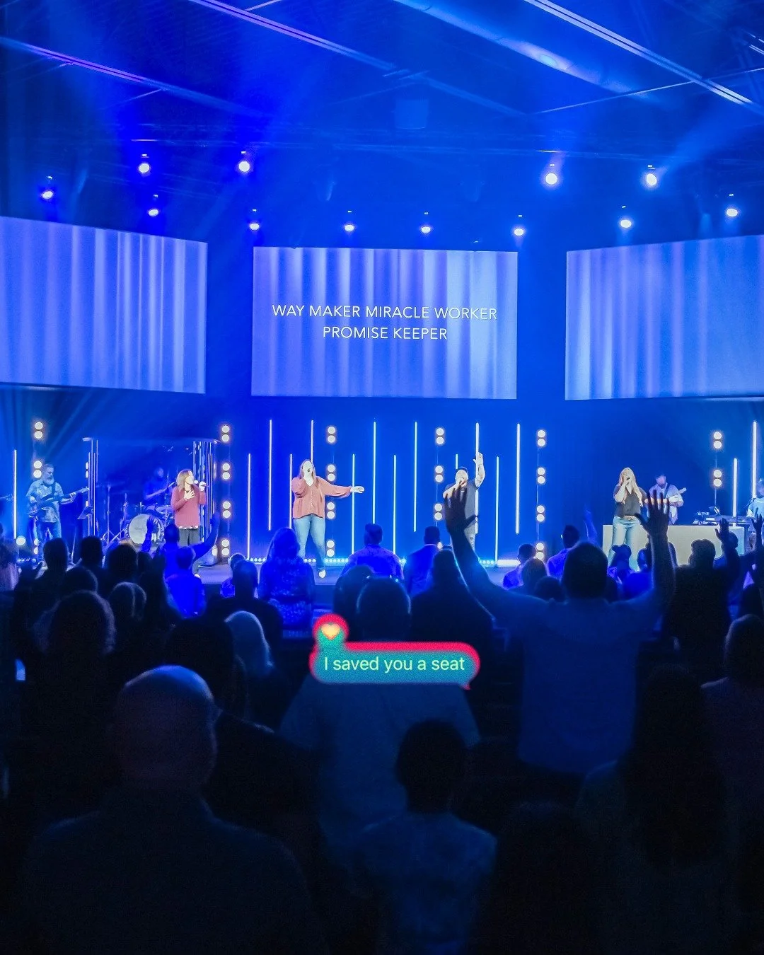 We're saving you a seat for this weekend! 👆 We kick it off tonight at our Northwest location! We'll see you soon! 🎉

⏰ Thurs. 7PM | Sunday 9:20AM &amp; 11AM
📍Northwest // 27021 I-10 San Antonio, TX 78006

⏰ Sunday | 9:20 AM &amp; 11:00 AM
📍Centra