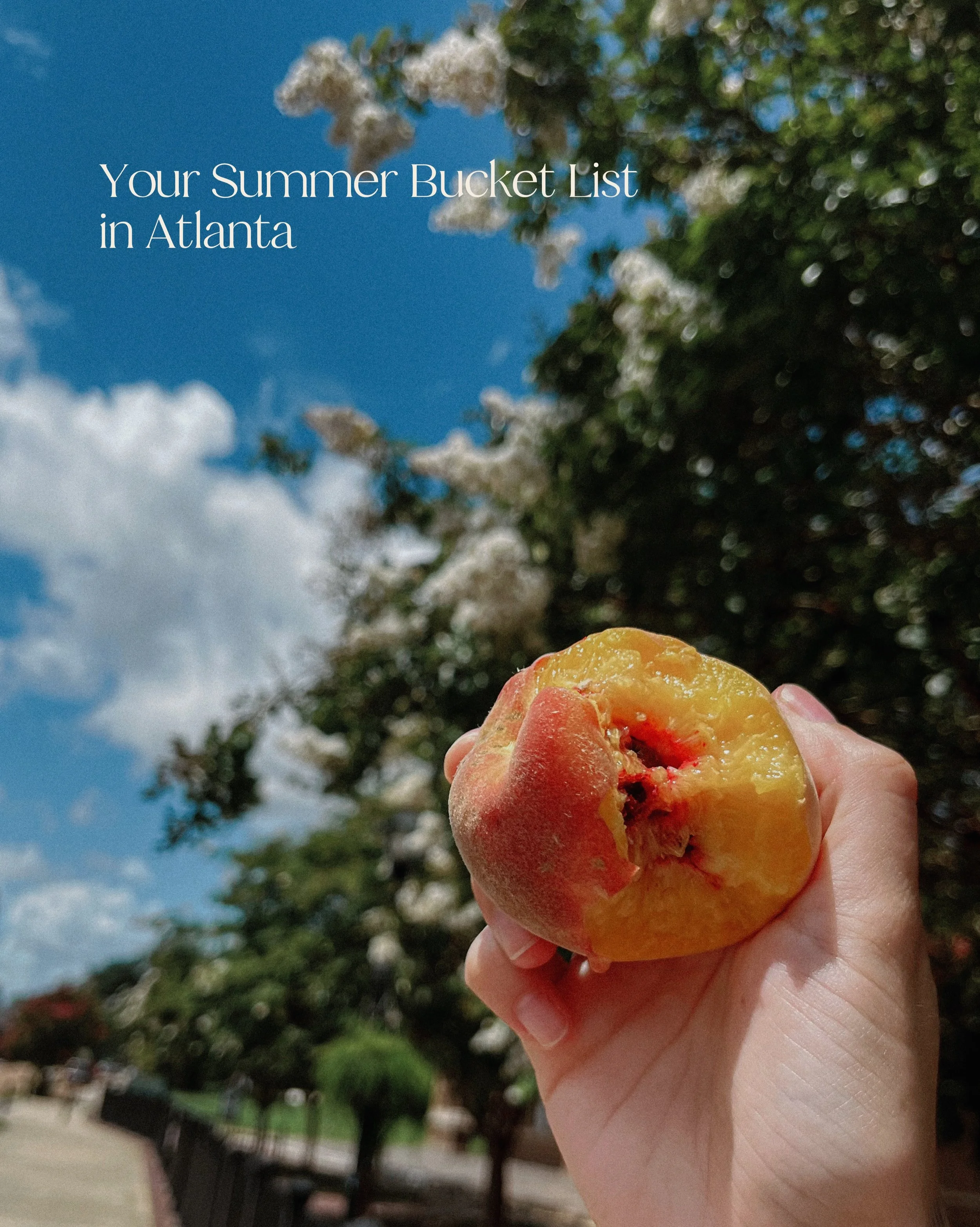 The best things to do this summer in Atlanta ☀️

Patios, hidden gems, sunset spots, sweet treats, lake days, summer nights, and all the local spots worth adding to your list this season.

Consider this your challenge to cross off as many as possible 