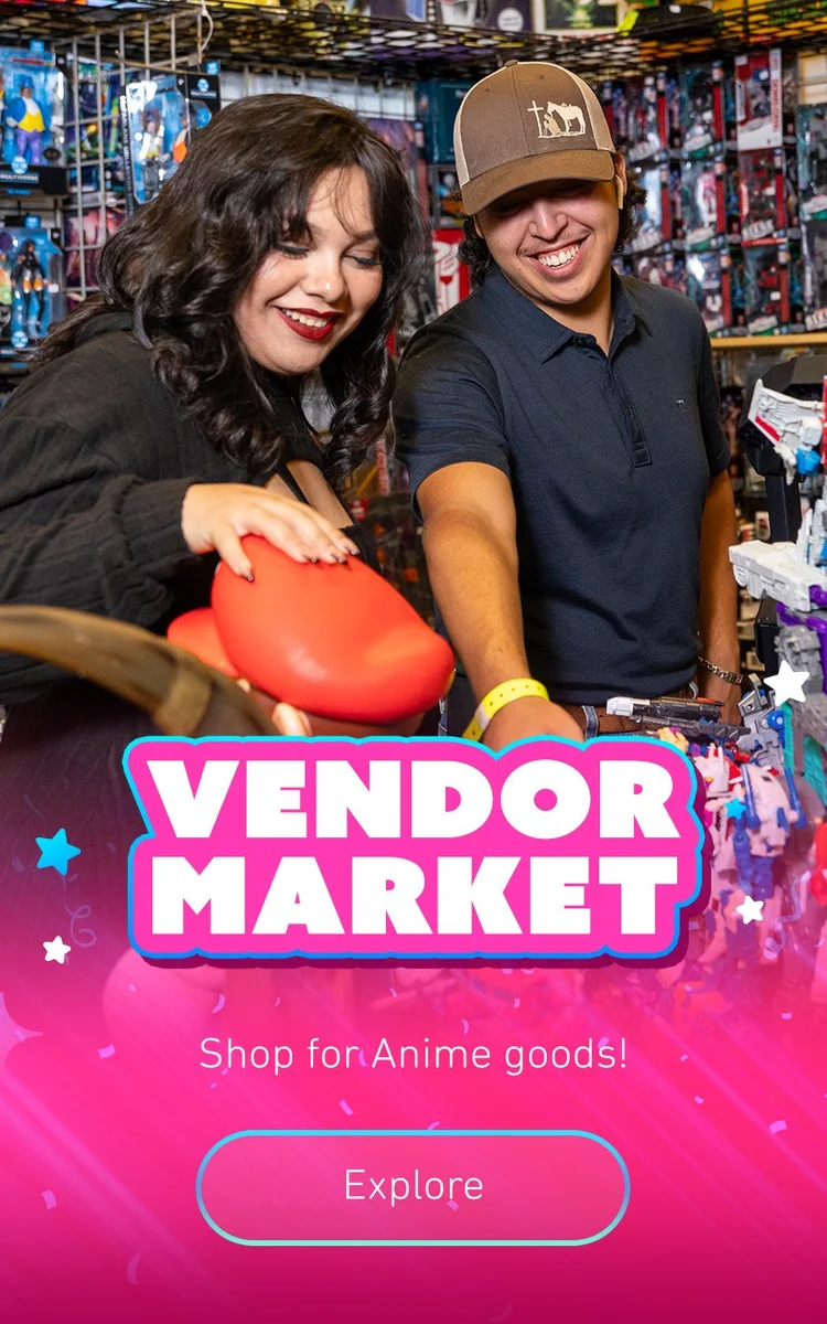 Vendor market at Anime Fiesta