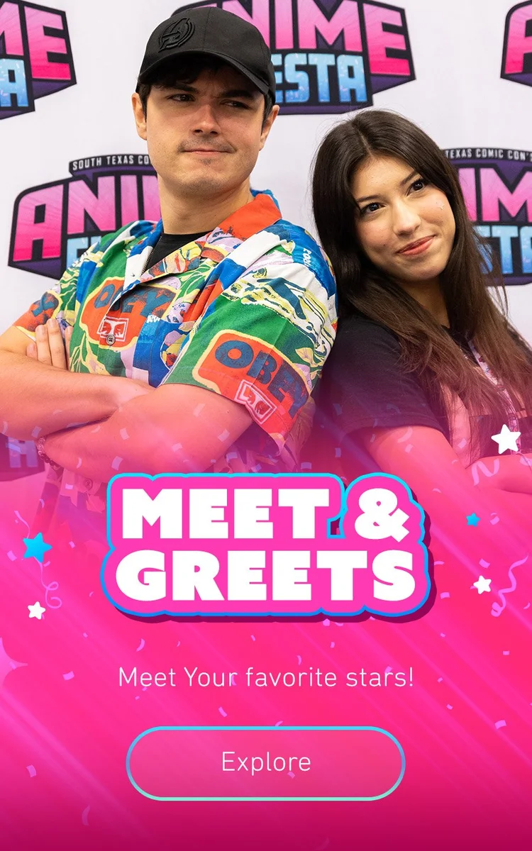 Fans meeting anime guests at Anime Fiesta