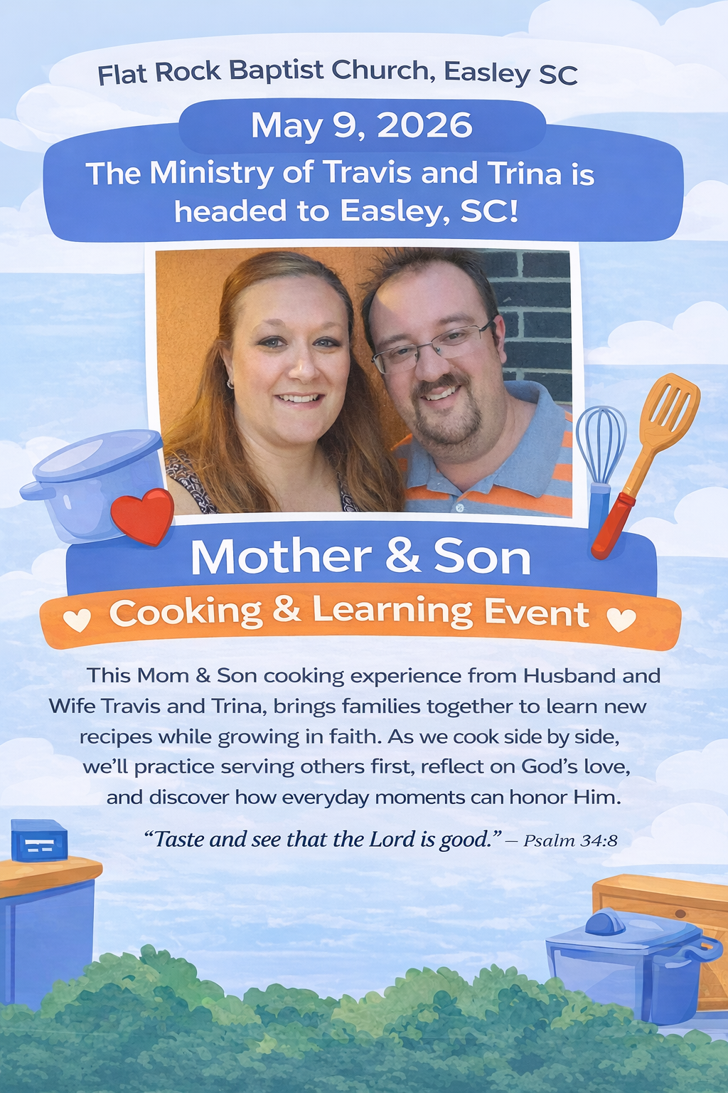 Mother and Son Cooking Class