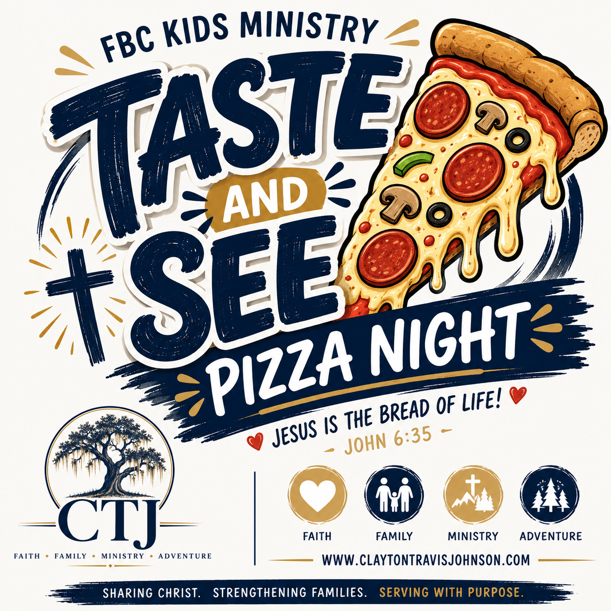 Taste and See Pizza Parents and Kids Event