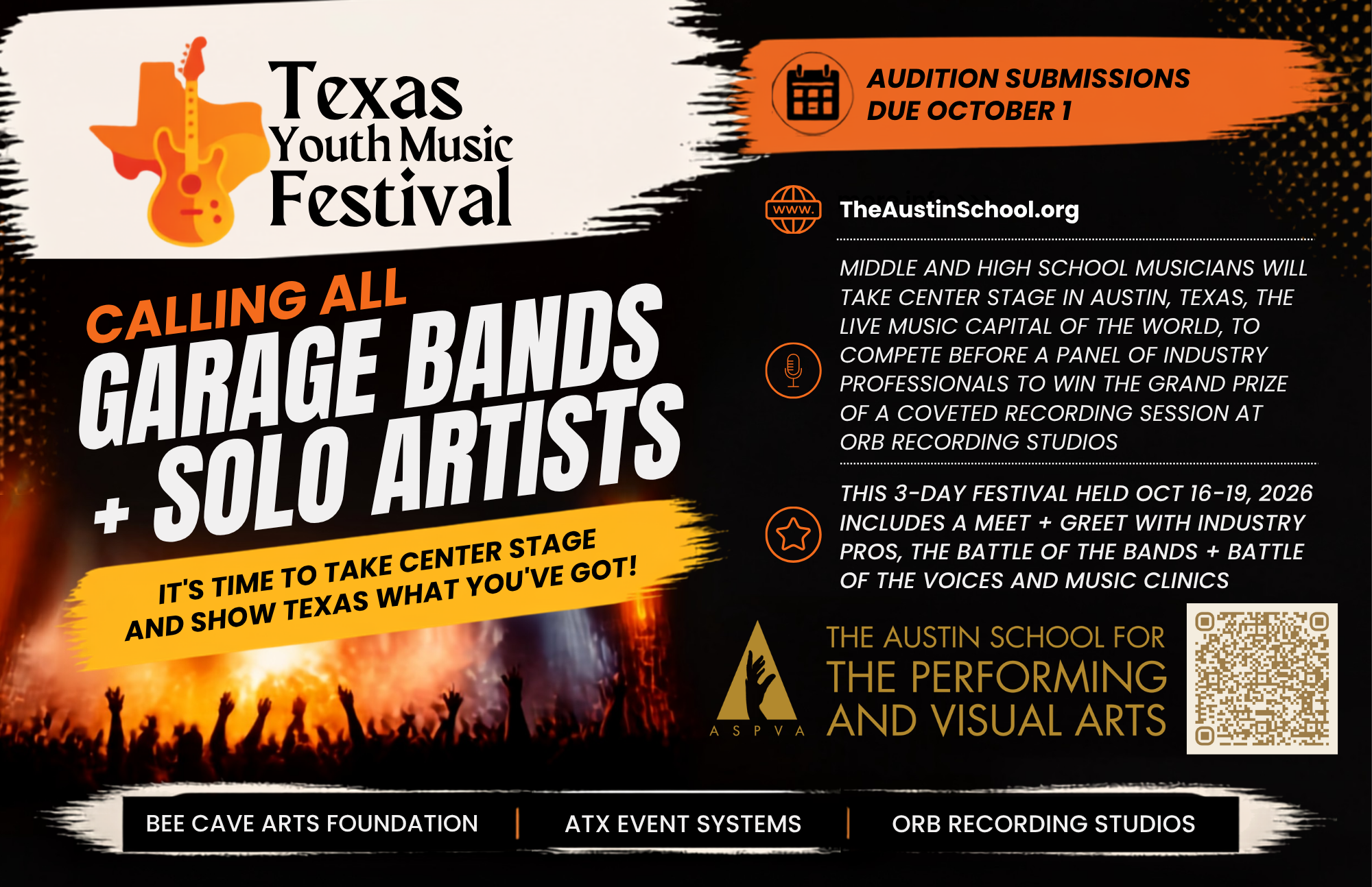 It’s time to take center stage and show Texas what you’ve got!