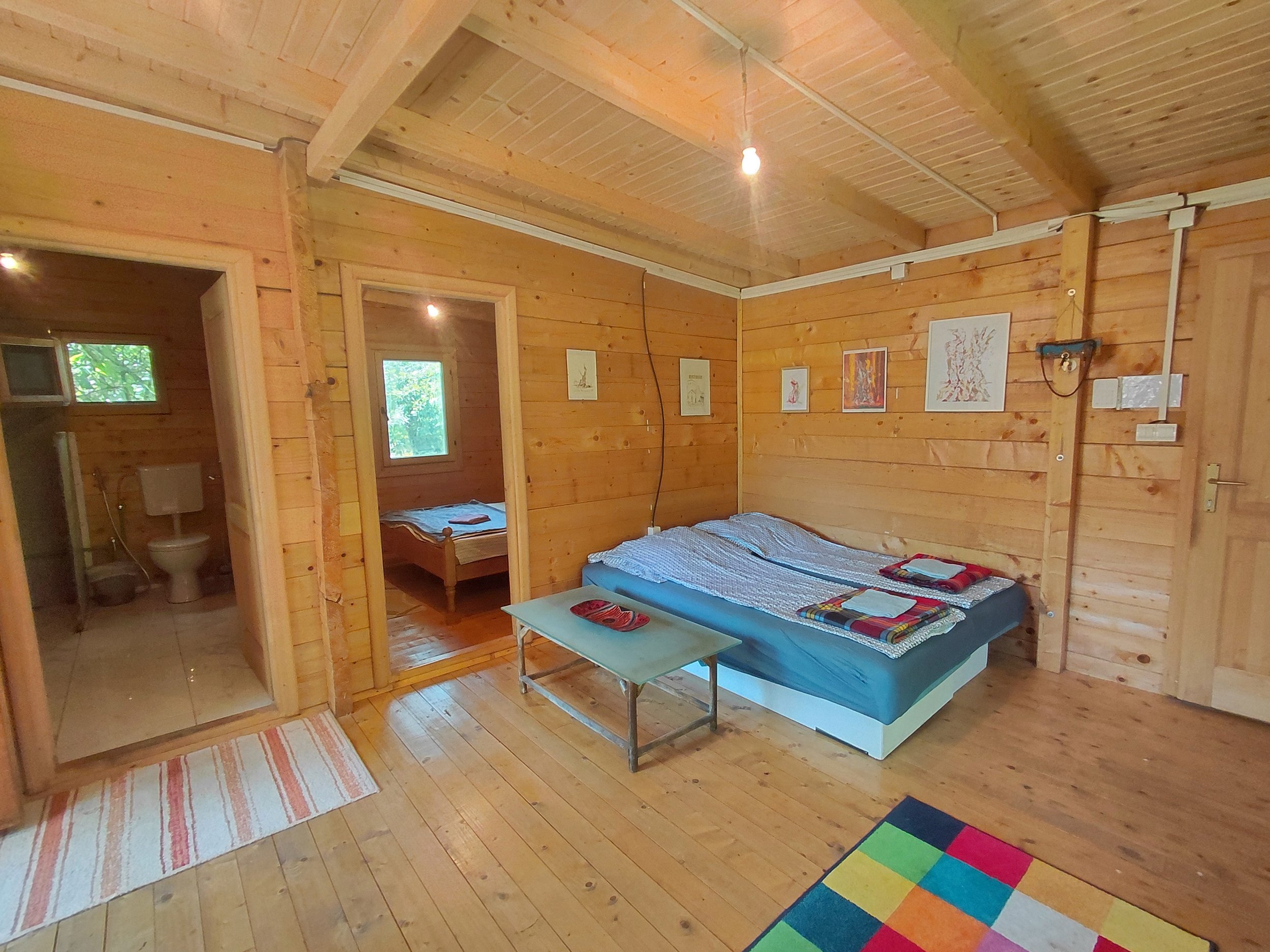 Wooden cottage flair everywhere