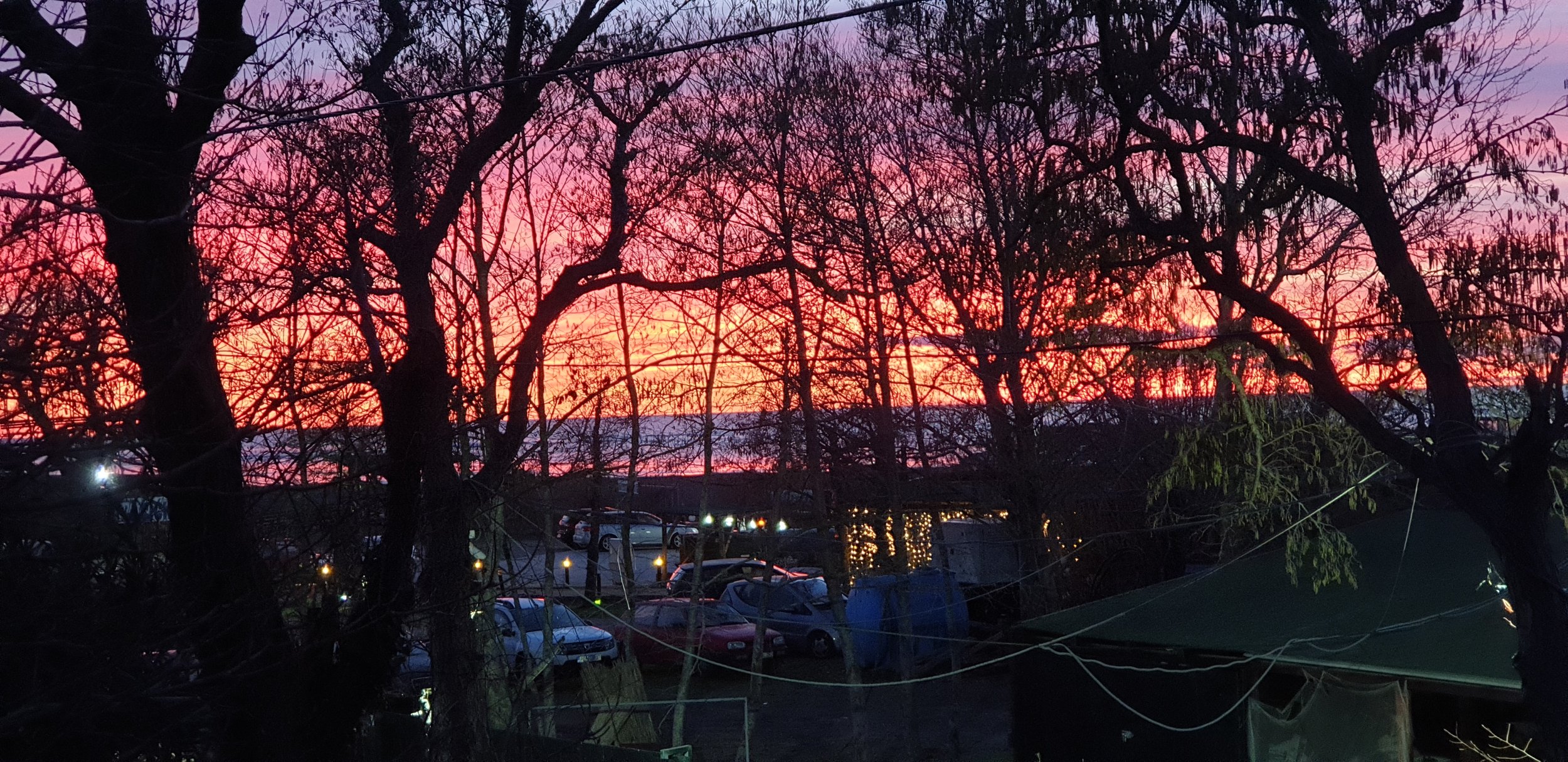 Sunset and seaview.