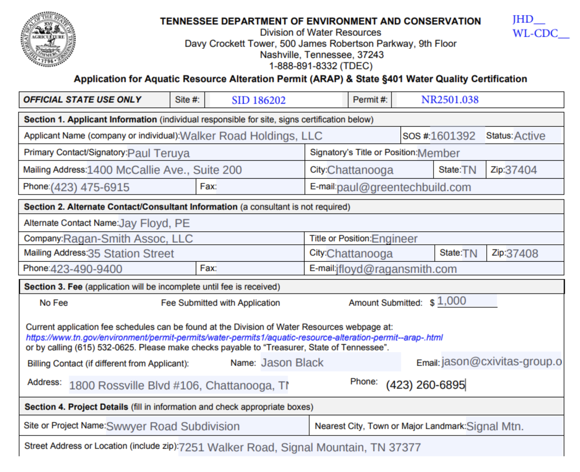 Tdec Examples General 6 — Save Signal Mountain