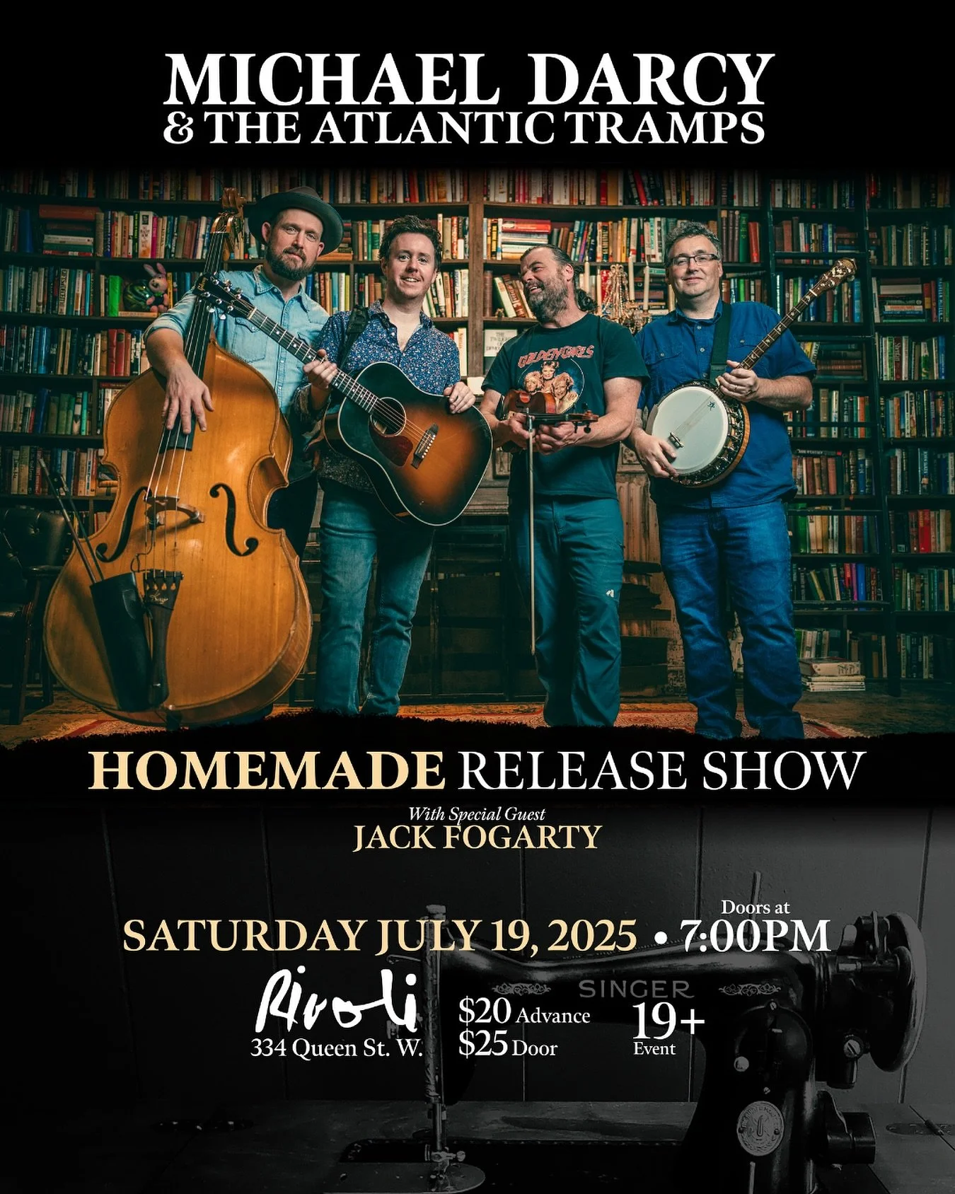 Our friends in Michael Darcy &amp; The Atlantic Tramps are holding an album release party on Saturday. 

Ticket link in bio @michaeldarcymusic .