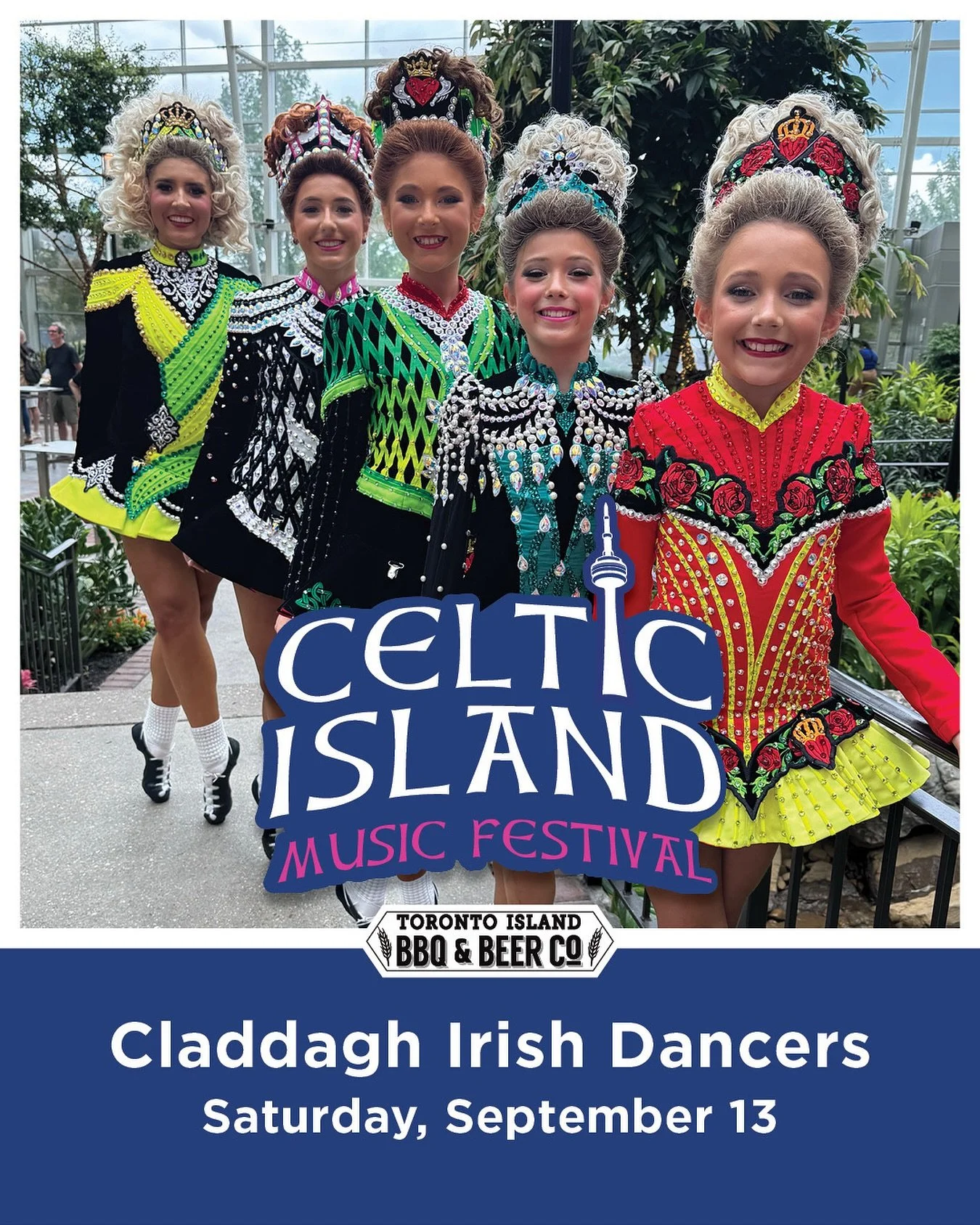 The Claddagh Irish Dancers will be making their first appearance at Celtic Island Music Festival. 🇮🇪 🇨🇦 

Claddagh Irish Dance is a dynamic Toronto-based school led by five lifelong dancers with decades of experience. With locations in Riverdale 