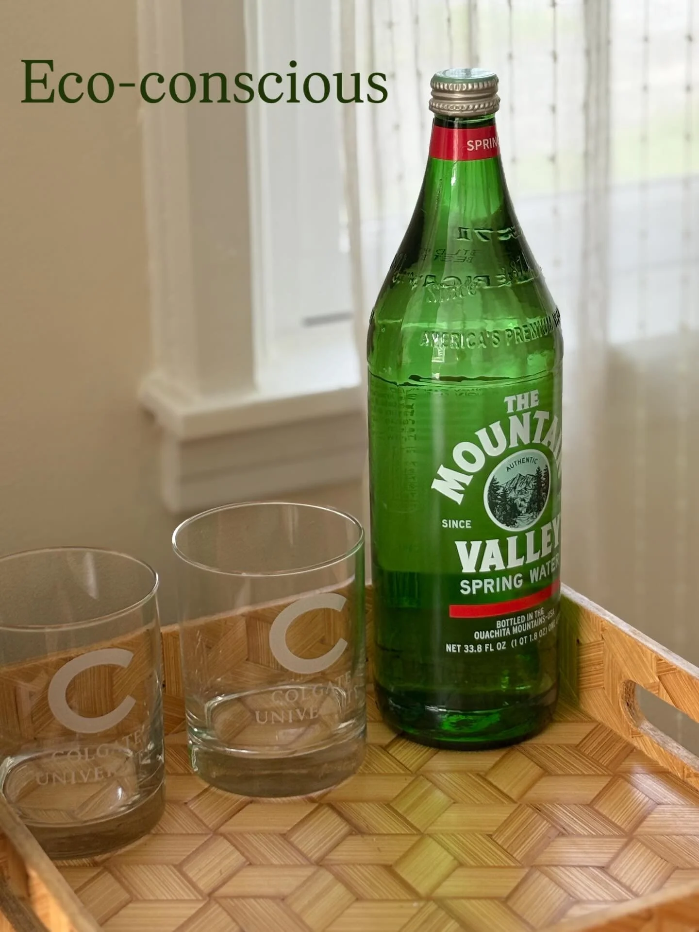 We&rsquo;ve eliminated single-use plastics on our property. Guest rooms offer crisp spring water - refreshed daily -  in glass bottles and etched glasses from the @colgatebookstore. 

Good for the body. Good for the earth.

#hamiltonny
#colgateuniver
