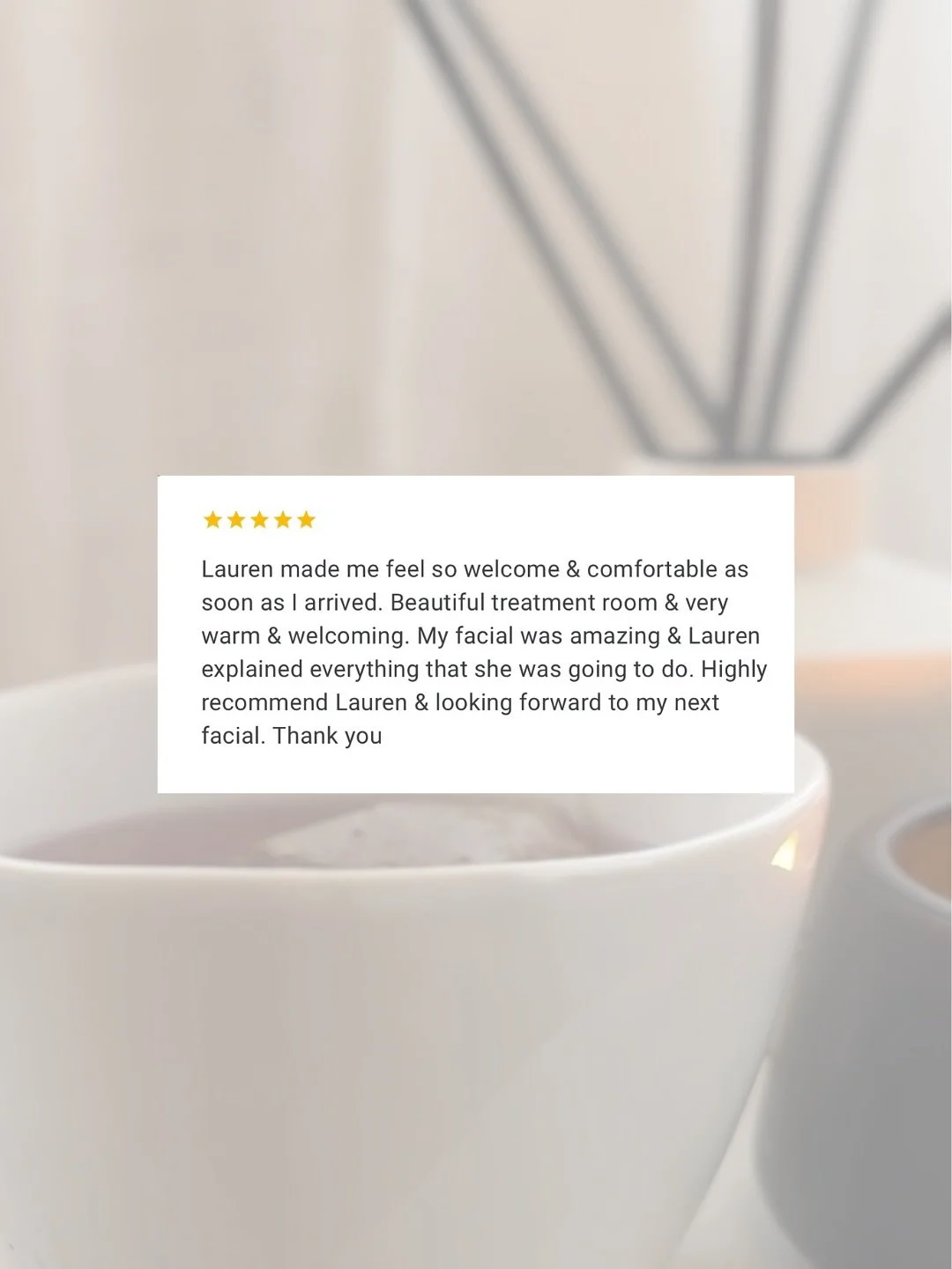 💫 Out of the mouths of real life goddesses 💫
Five star words from the women who trust me with their time, their skin and their glow x