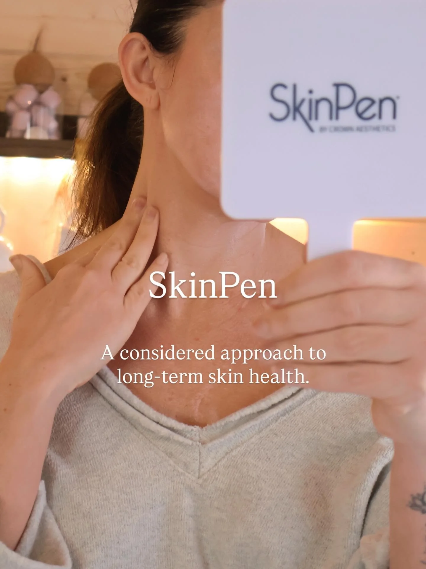 SkinPen is not a quick fix.

It&rsquo;s a collagen strategy.

Designed to improve texture, support firmness and strengthen skin over time.

If you&rsquo;re thinking long-term, this is where we begin.

Questions? I&rsquo;m always happy to talk through