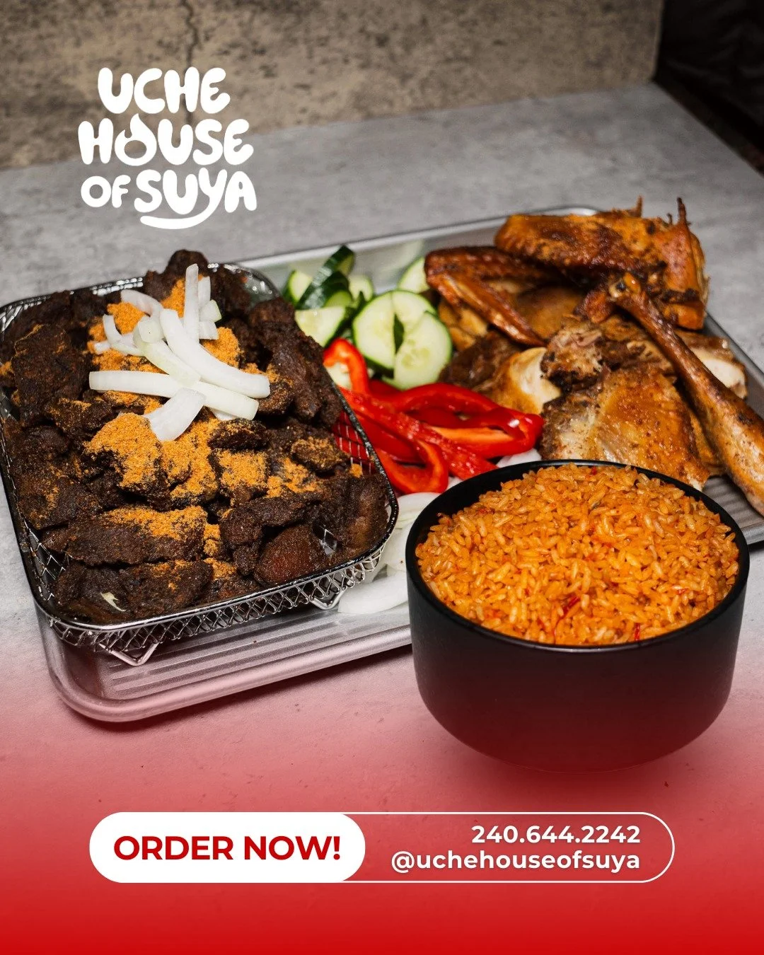 Ram Suya 🍖 + Chicken Suya 🍗 + Jolly Rice 🍚 = pure cravings unlocked 😋🔥

Smoky, spicy, juicy, and packed with flavor in every bite. This combo hits different! Whether you&rsquo;re treating yourself or sharing, it&rsquo;s the kind of meal that kee