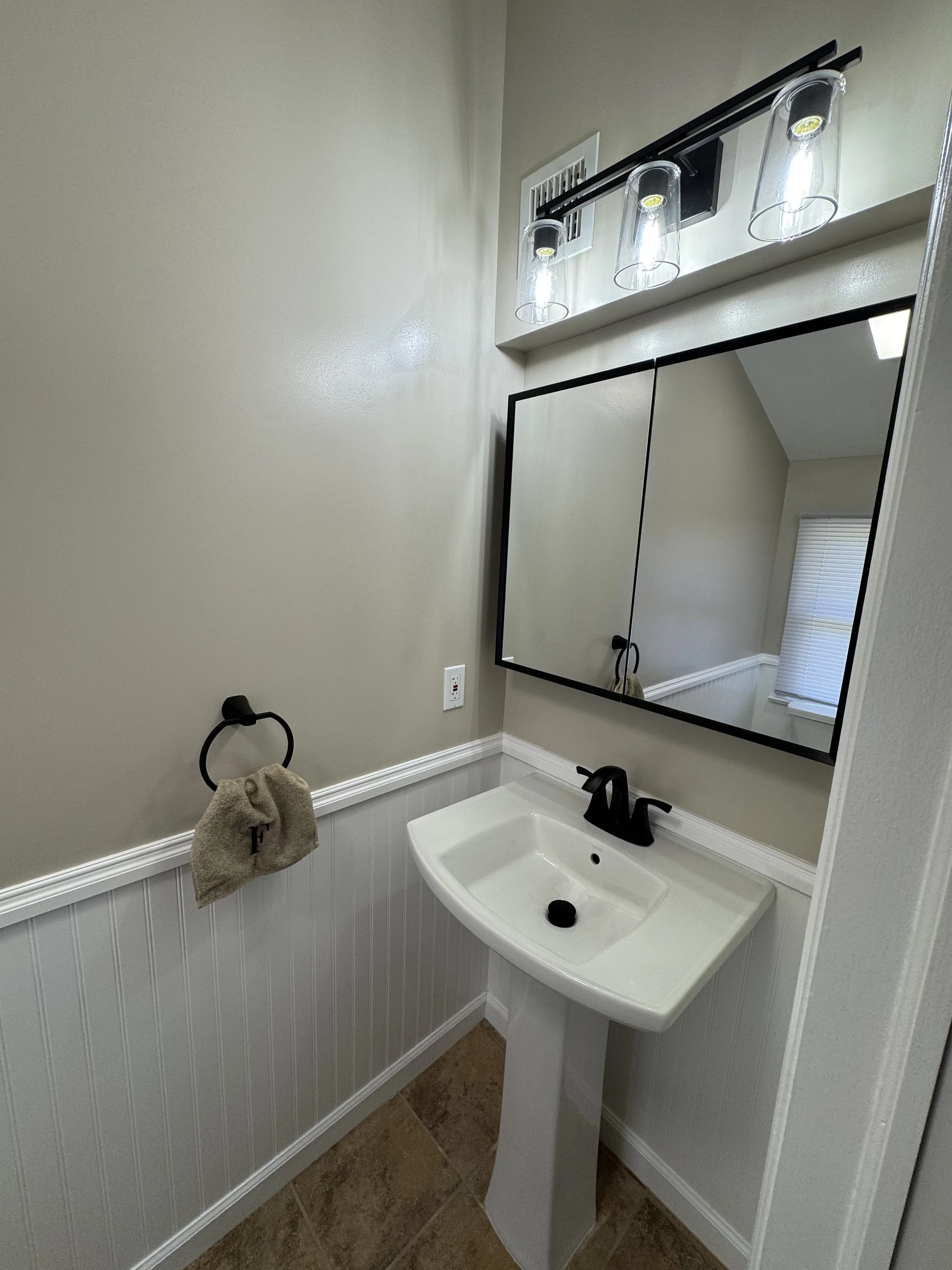Half-Bath Renovation with Soundproofing and Ventilation Improvements