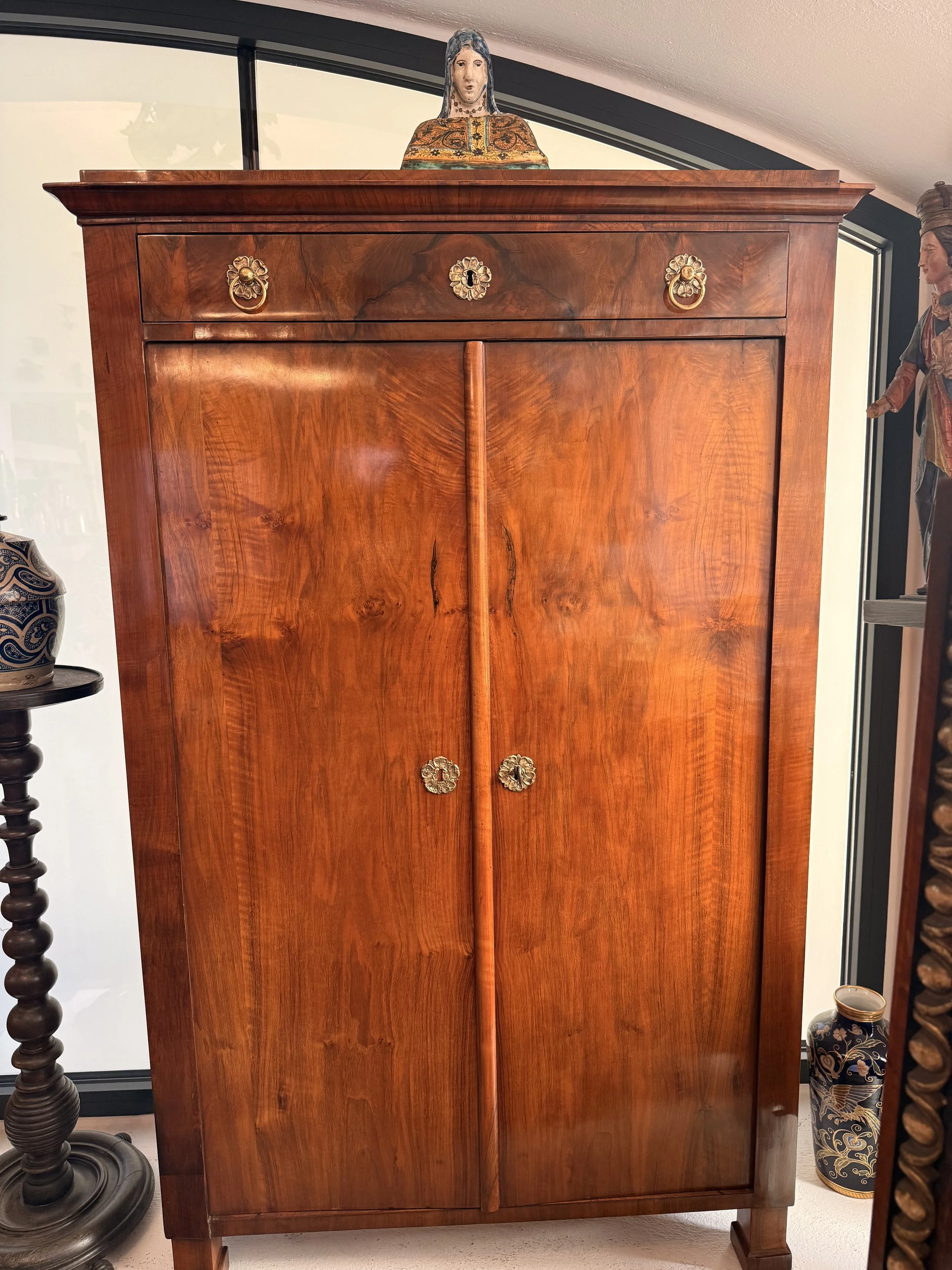 Biedermeier Halb- Schrank