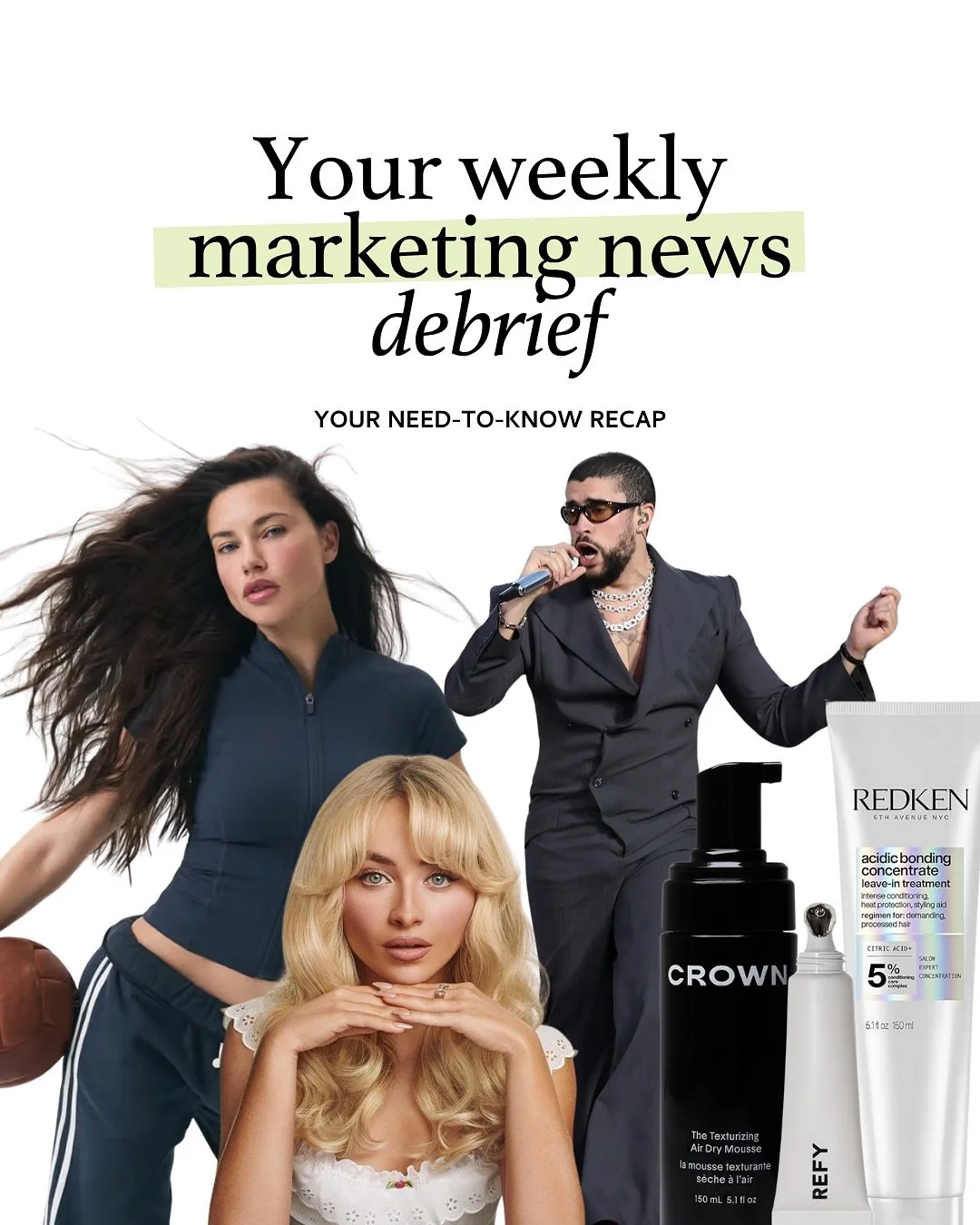 Here&rsquo;s what you missed:

@adanola just got MILF-certified with one of the OG supermodels. @adrianalima 

@refybeauty's Iconic Never Gets Old turns aging into brand equity. Romanticizing getting older = retention strategy.

@redkenpro x @sabrina