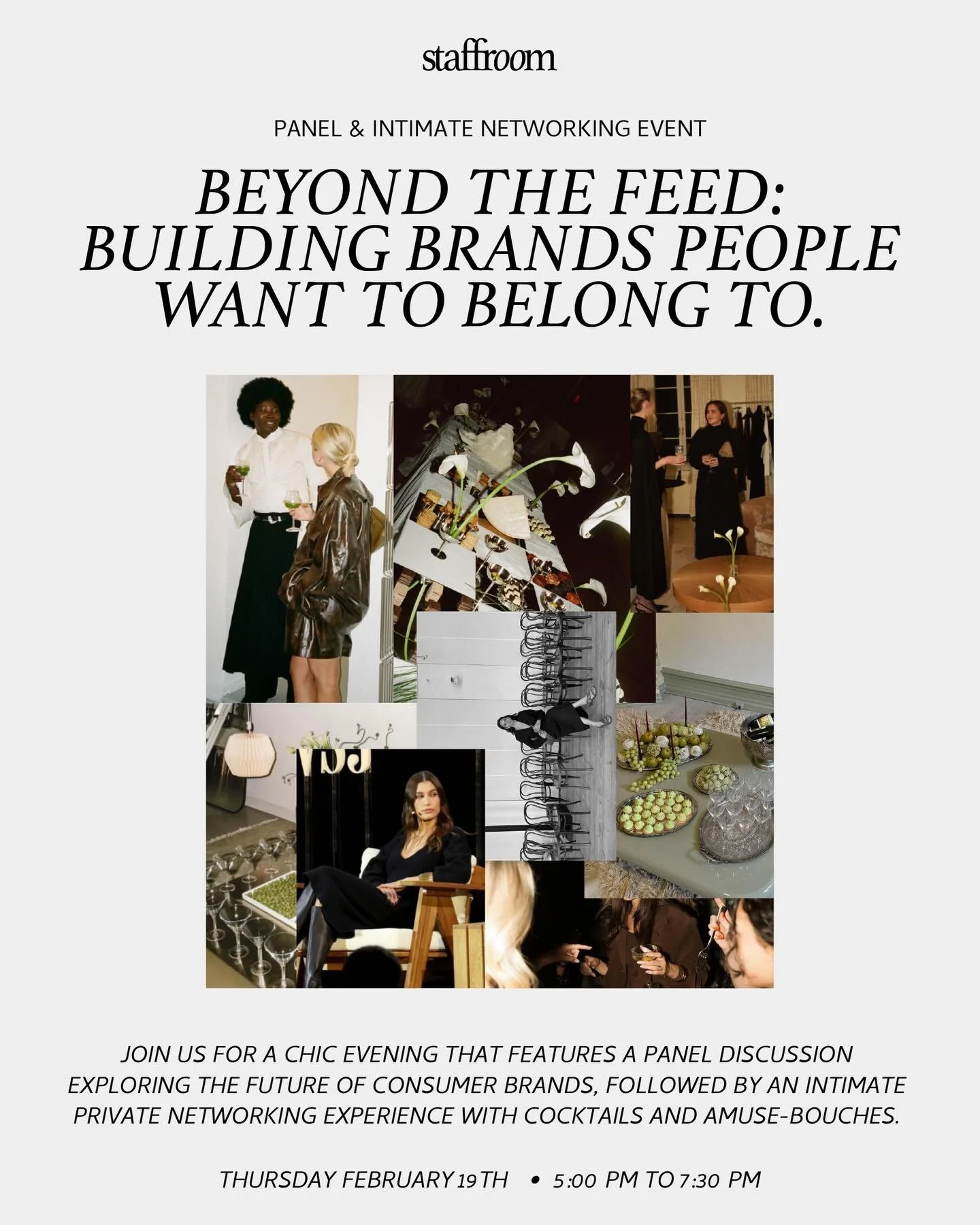 Join us Thursday, February 19th at 5 PM for a panel discussion on the future of DTC space, followed by an intimate, curated networking event. 🍸

🎟️ Tickets available in bio, secure your spot now!