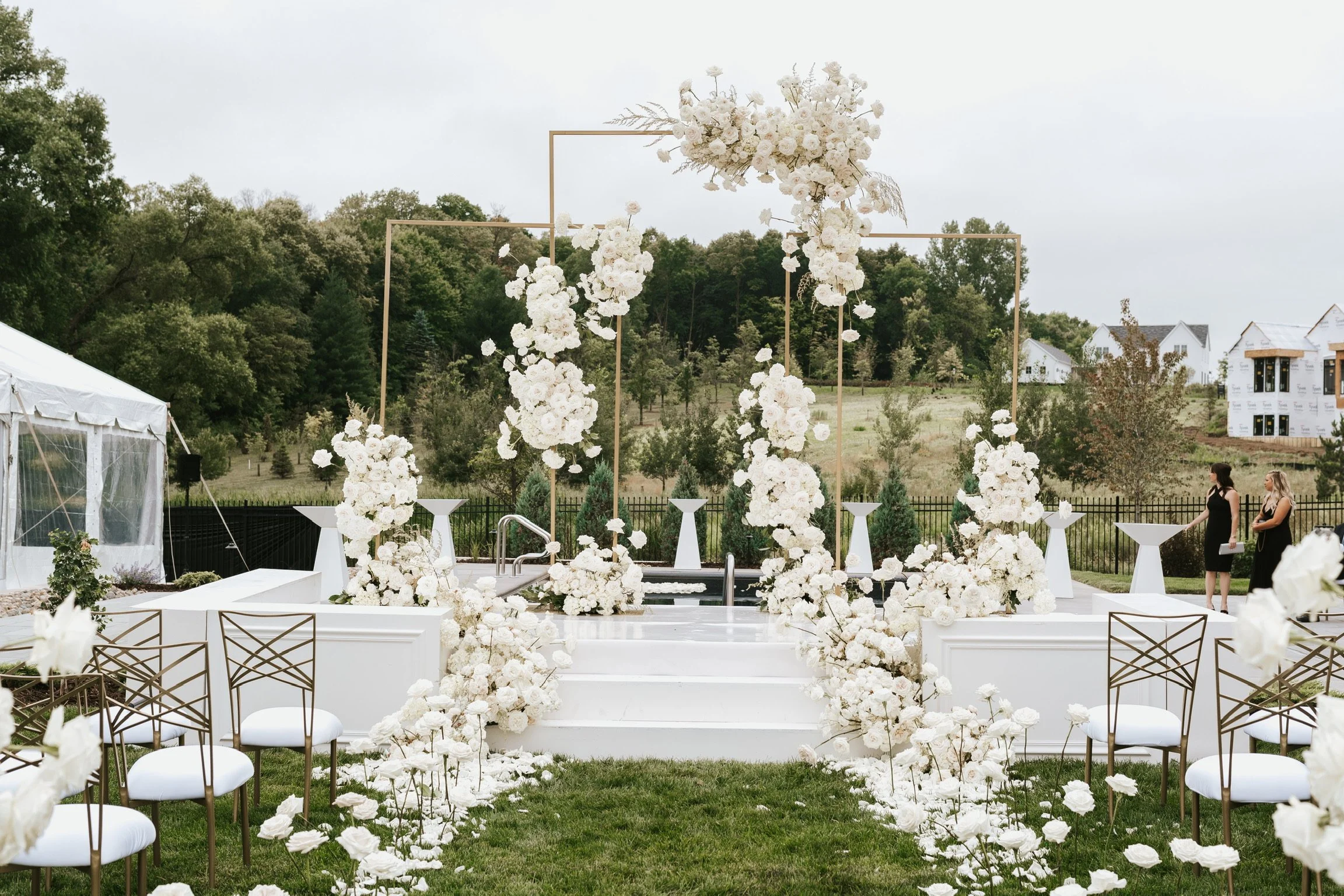 From a Grand Guest List to an Intimate Luxe Affair: How Carrie and Tyus Pivoted Their Wedding into a Backyard Masterpiece