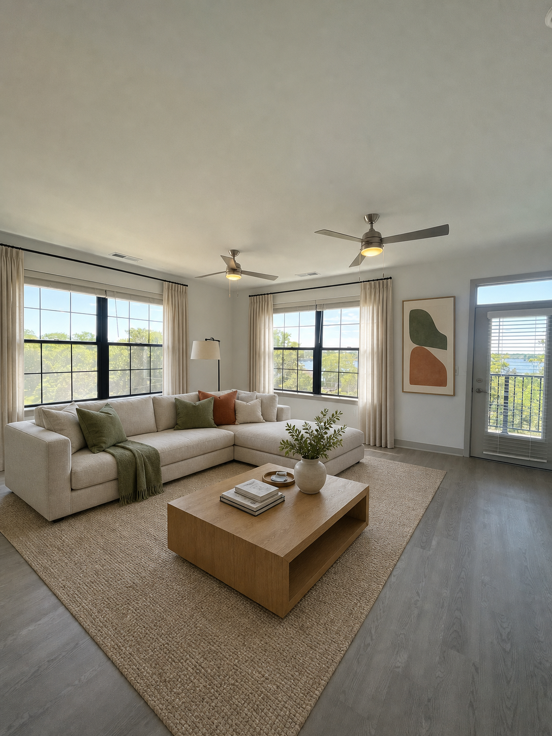 The Oak Living Room - 2BD | 2BA