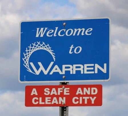 Warren Michigan Welcome Sign