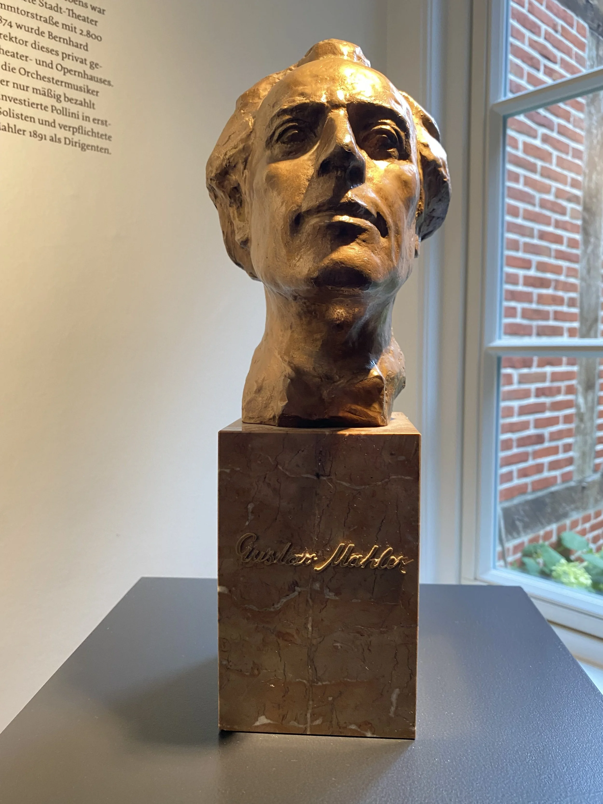 Bust of Gustav Mahler at the Hamburg Komponisten-Quartier in Hamburg, Germany