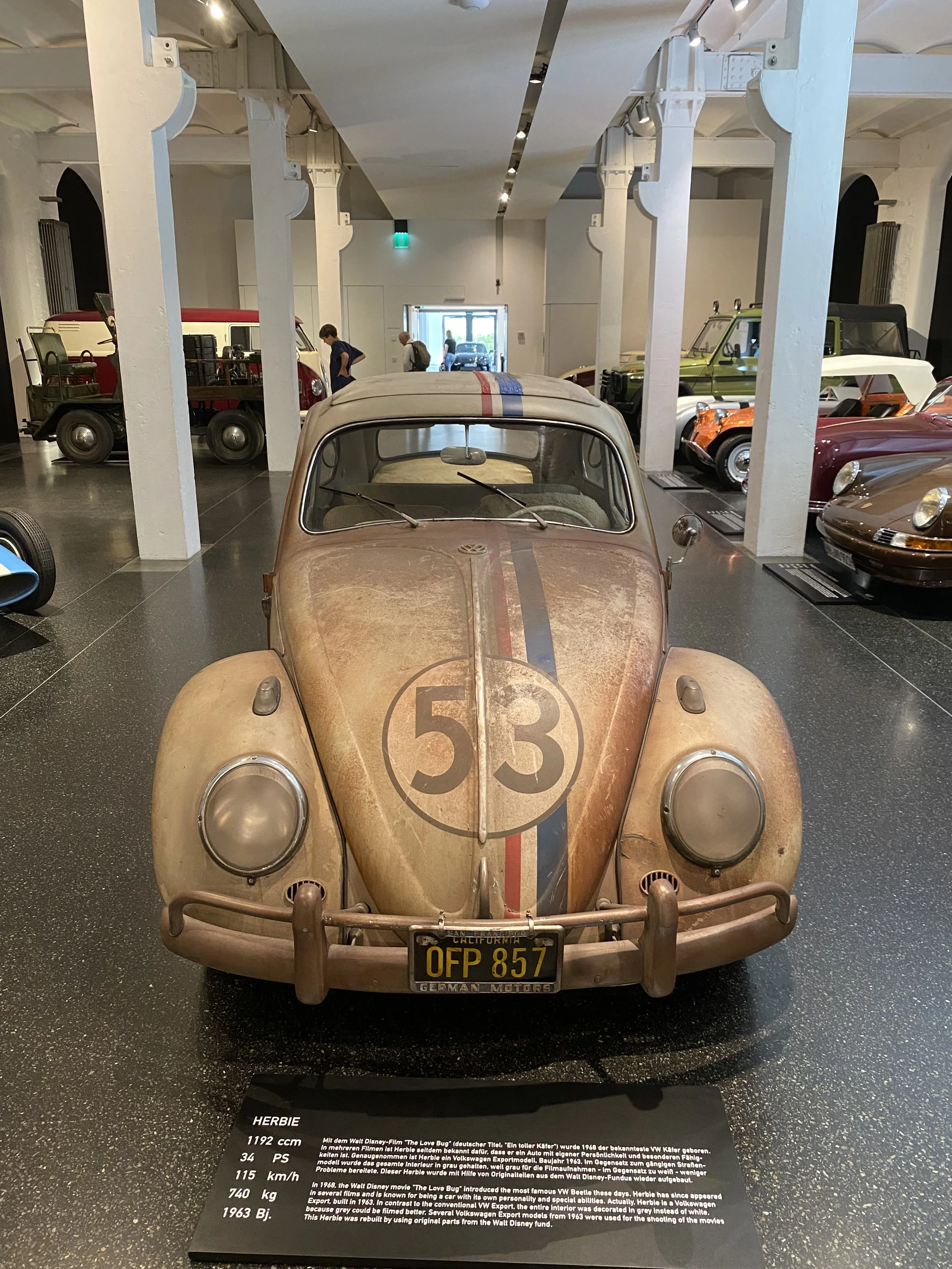 Herbie the Love Bug at German car museum