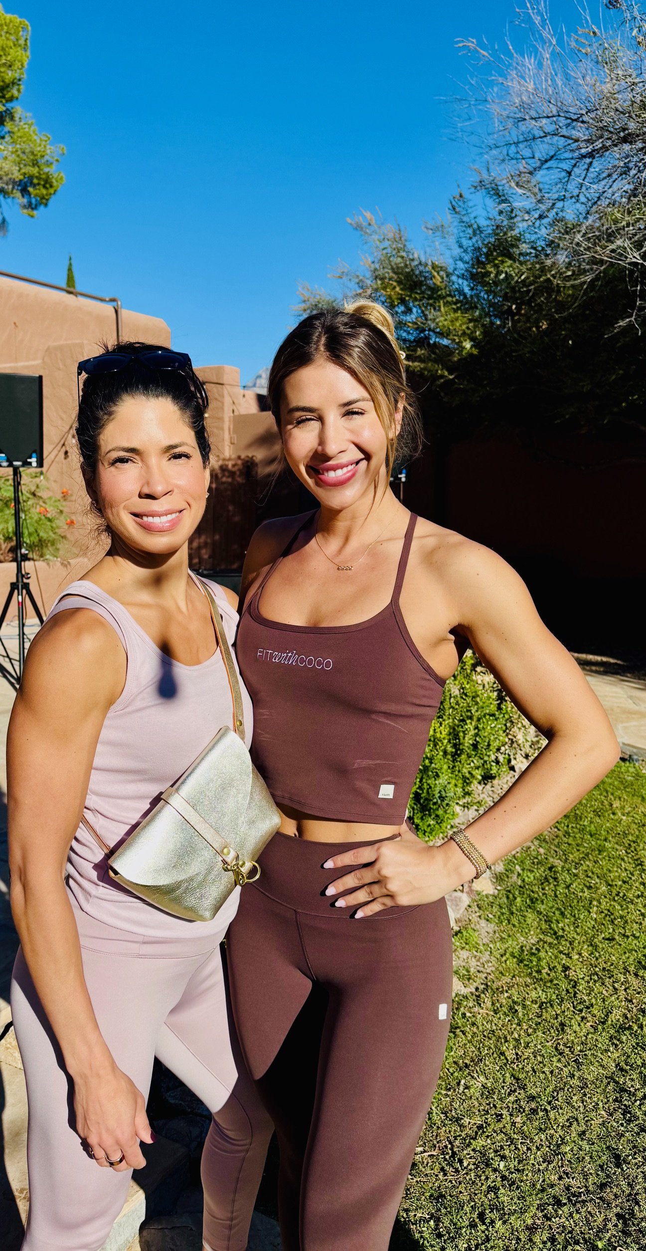 Michelle and Coach Coco at Canyon Ranch Tucson for the Fit With Coco Retreat.