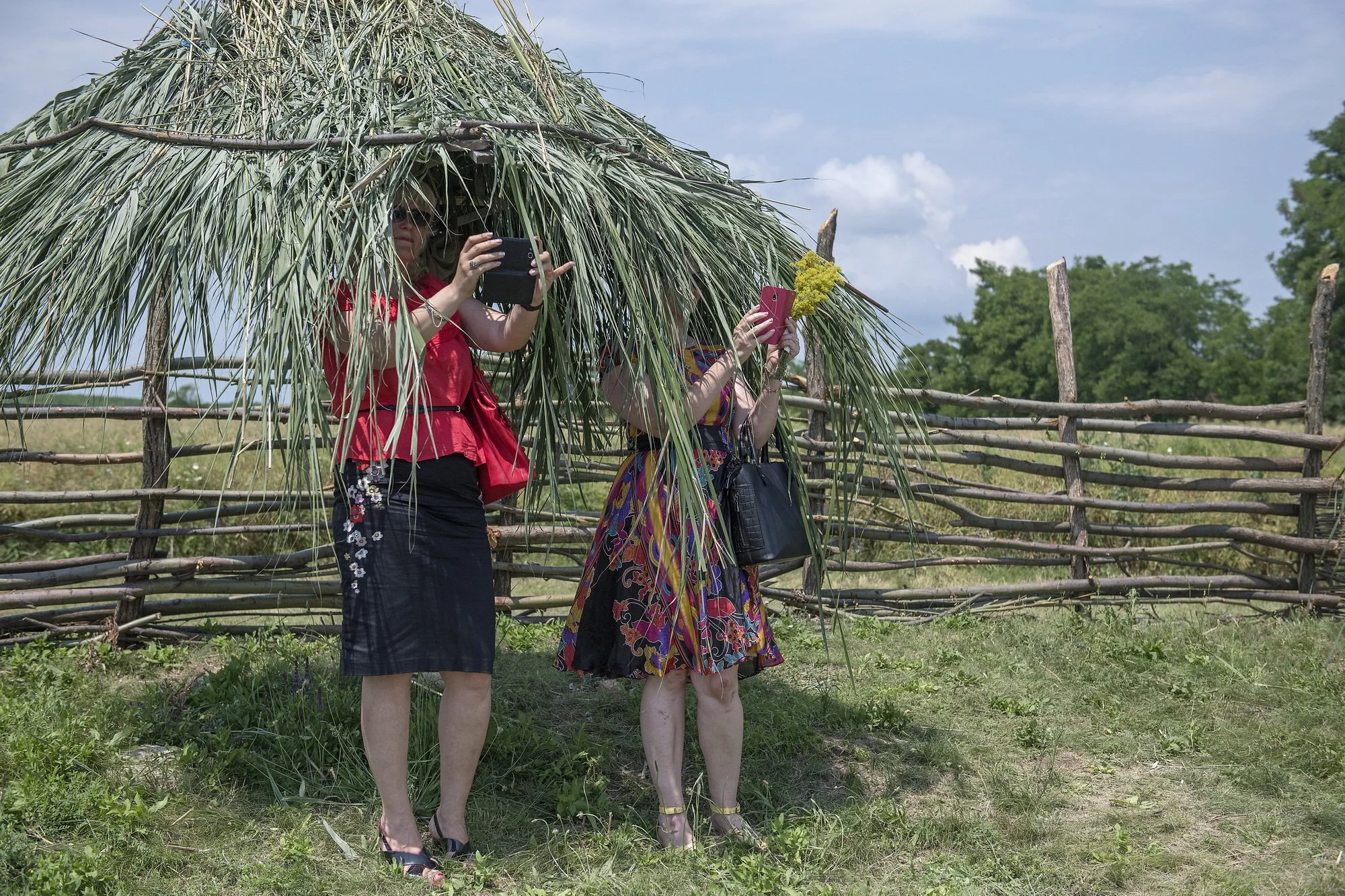Public at a re-enactment festival