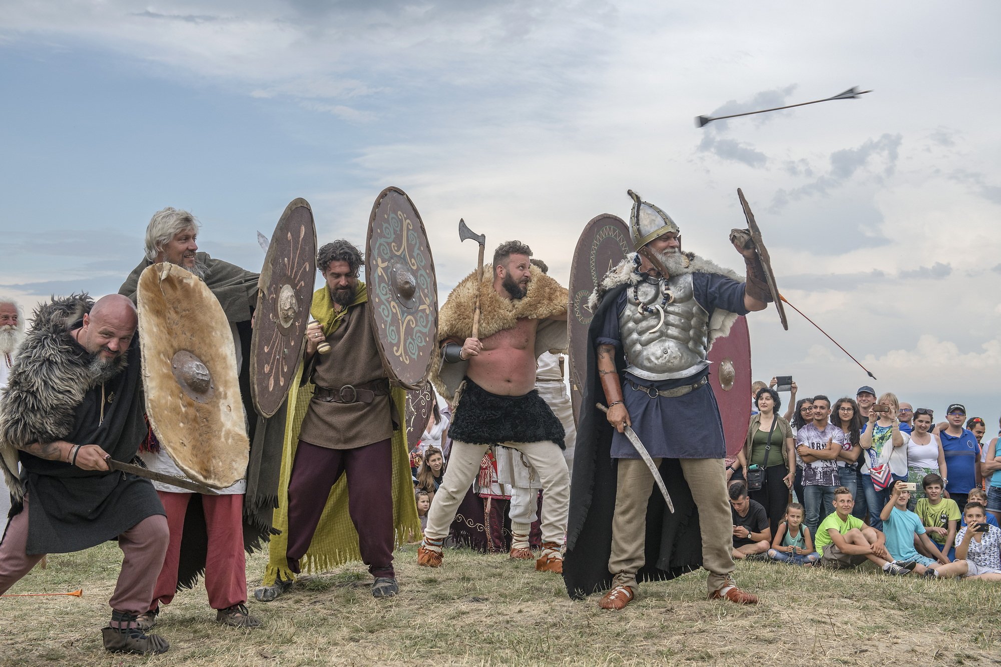 Dacian re-enactors at a festival