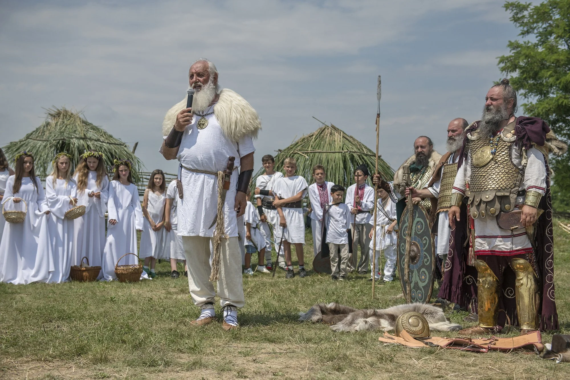 Dacian re-enactors at a festival