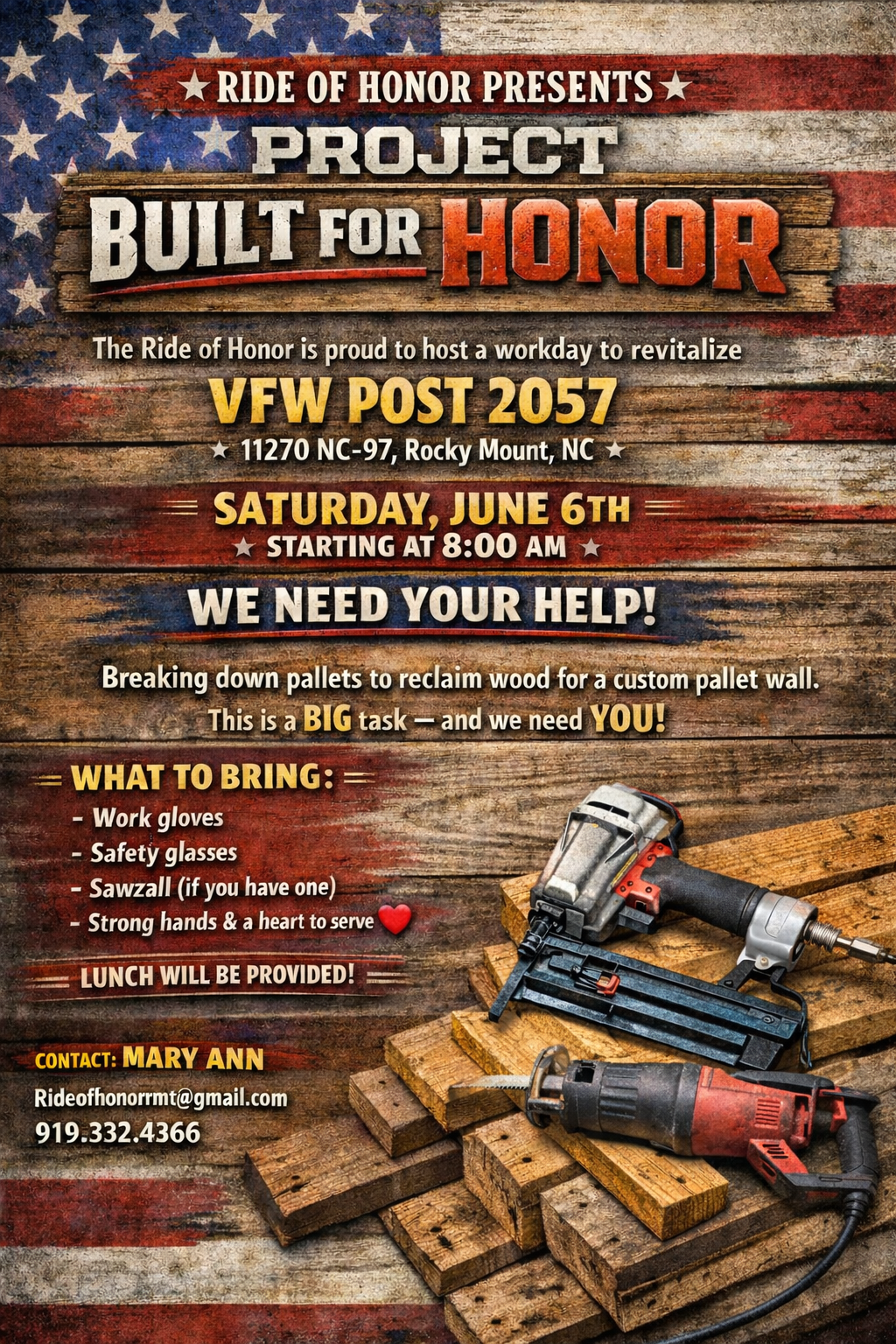 PROJECT BUILT for HONOR