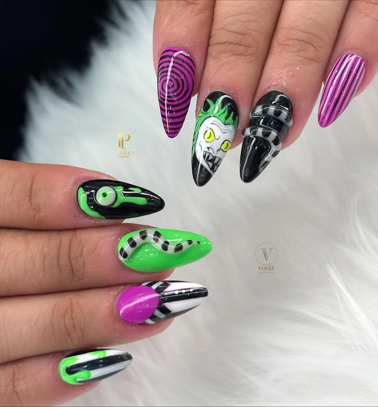 I’m the ghost with the most, babe! ππ Beetlejuice nails π
π»β¨
Book your Halloween nails now! β¬οΈ
PinkLily Nail Bar
π 1516 Butterfield Rd Downers Grove IL 60515
π (331)307-7912
@pinklilynailbar.downersgrove
HOURS
M-F 9:30AM - 7:30PM
SAT 9: