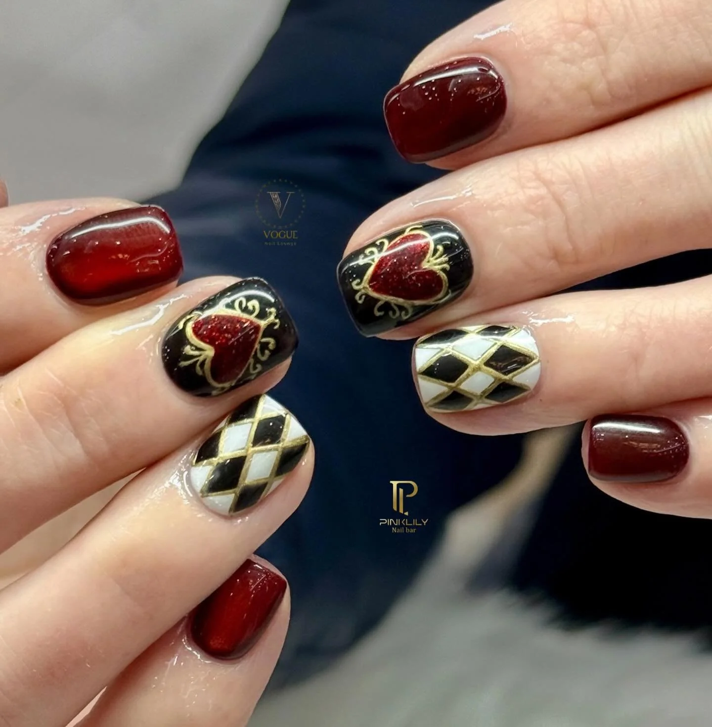 Red royalty &hearts;️&spades;️&diams;️&clubs;️✨

Come visit us at PinkLily Nail Bar &amp; Vogue Nail Lounge today! 

PinkLily Nail Bar
📍 1516 Butterfield Rd Downers Grove, IL 60515
📞 (331)307-7912
@pinklilynailbar.downersgrove

HOURS
M-F 9:30AM - 7