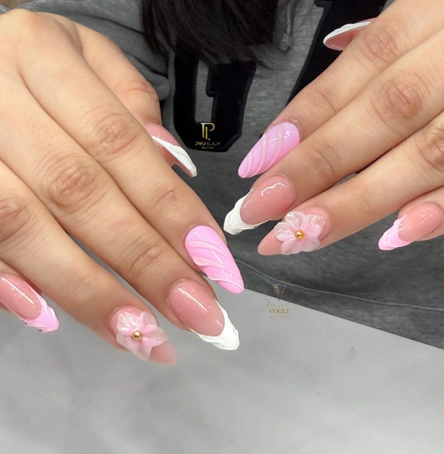 Pink spring vibes 🌸

What are your plans for St. Patty&rsquo;s, spring break, and Easter? 🐣 Get ready for all your events here at PinkLily Nail Bar &amp; Vogue Nail Lounge! Walk-ins and appointments available ✨

PinkLily Nail Bar
📍 1516 Butterfiel