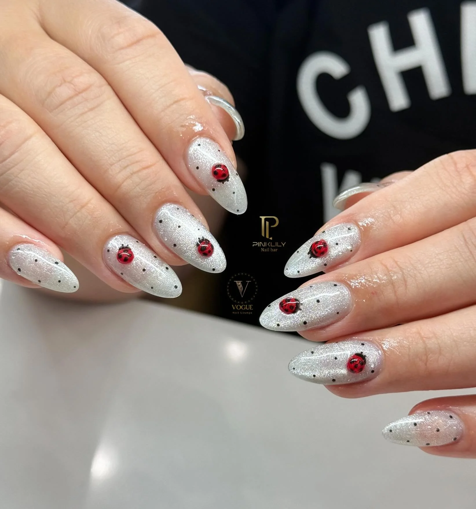 Sweet little ladybugs 🐞

Have nail inspo? Bring it in - we&rsquo;ll bring it to life! 

Our full set and pedicure promo is still going on until May 31st! Check out our pinned post for more details ✨ Walk-in or book an appointment with us today! 

Pi