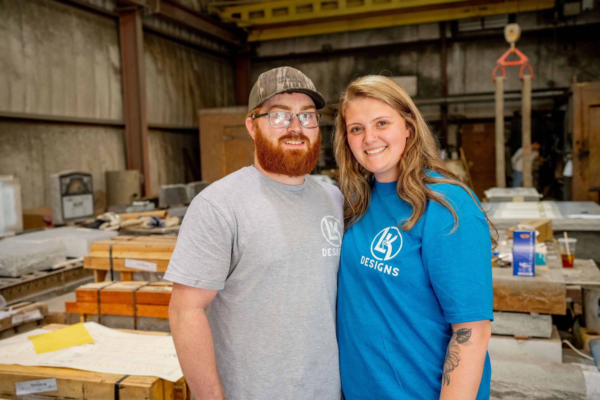 L&K Designs owner Lexi edwards and her husband