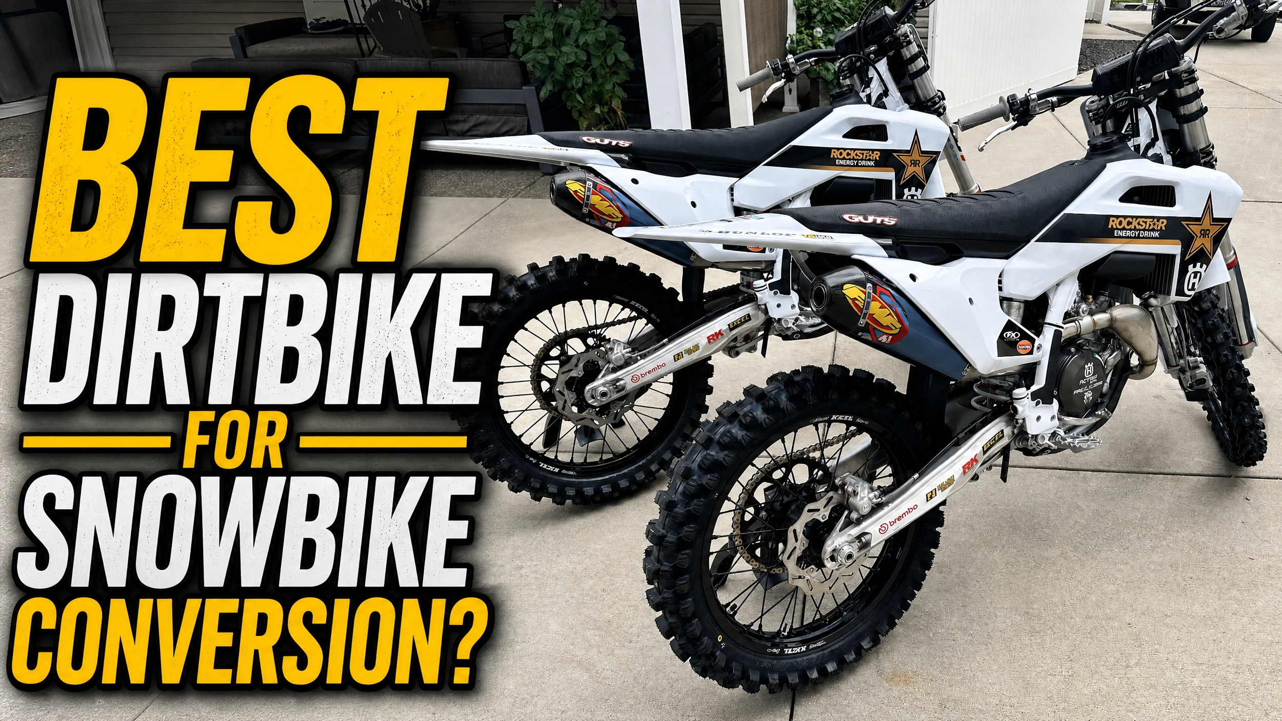 Best Dirt Bike for a Snowbike Conversion: 300 vs. 450 vs. 500