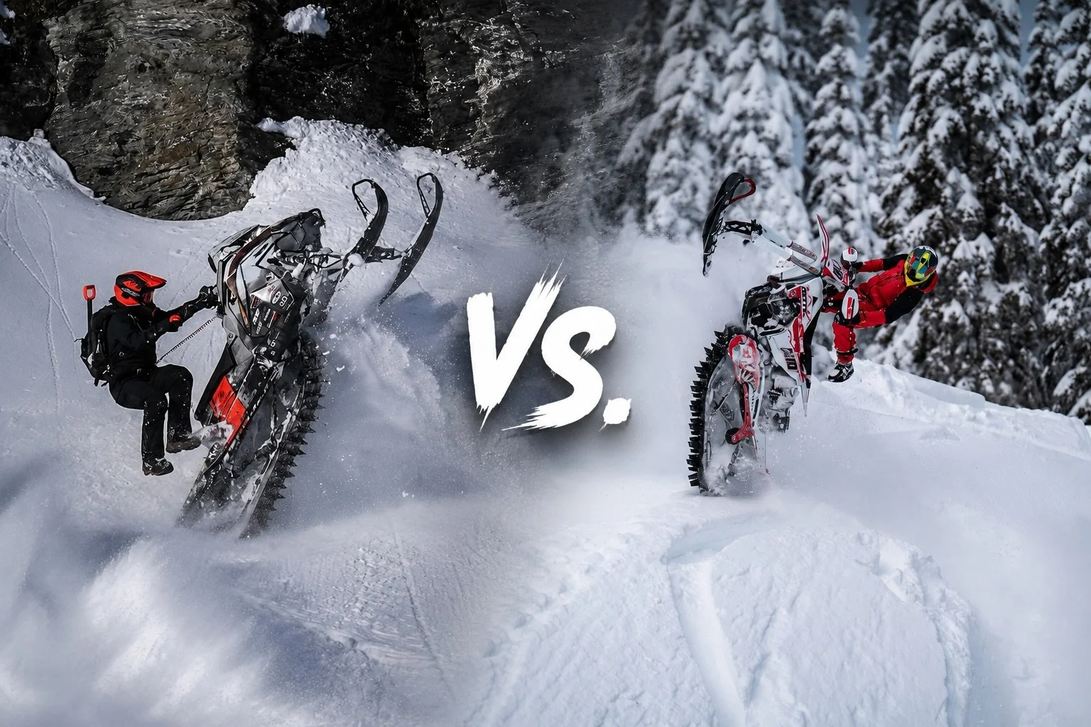 Snowbike or Snowmobile - which one is more fun? 

Snowmobiles bring serious speed, power and all day capability. Snowbikes are lighter, playful and let you weave through terrain in a completely different way. 

I&rsquo;ve spent time on each (although