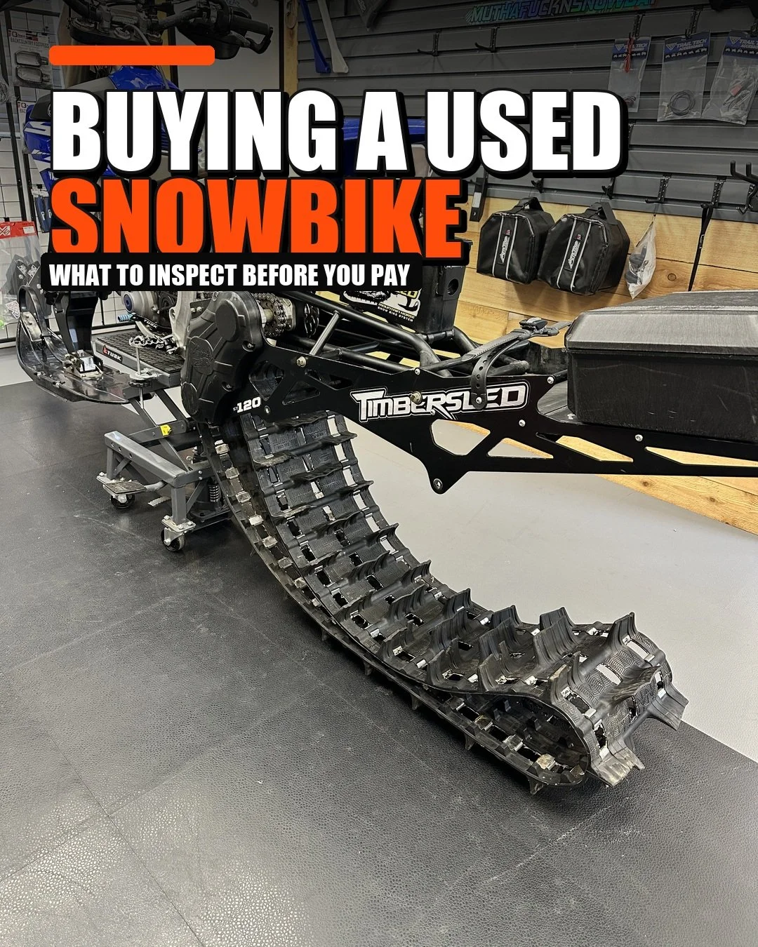 A shiny wrap cannot fix a worn-out bearing. 🔧❄️

Buying a used snowbike? Check these before you pay:
✓ Cold start + maintenance records
✓ Track, bearings, chain + sprockets
✓ Suspension, brakes, ski + spindle
✓ Fitment, mounting hardware + missing p