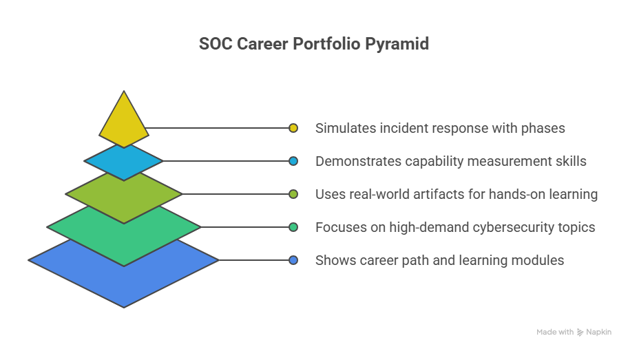 SOC career portfolio pyramid