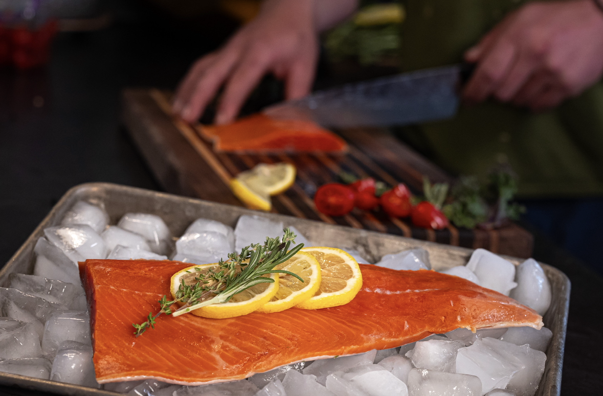 Wild Caught Alaskan Salmon Filets - 20 lb Box