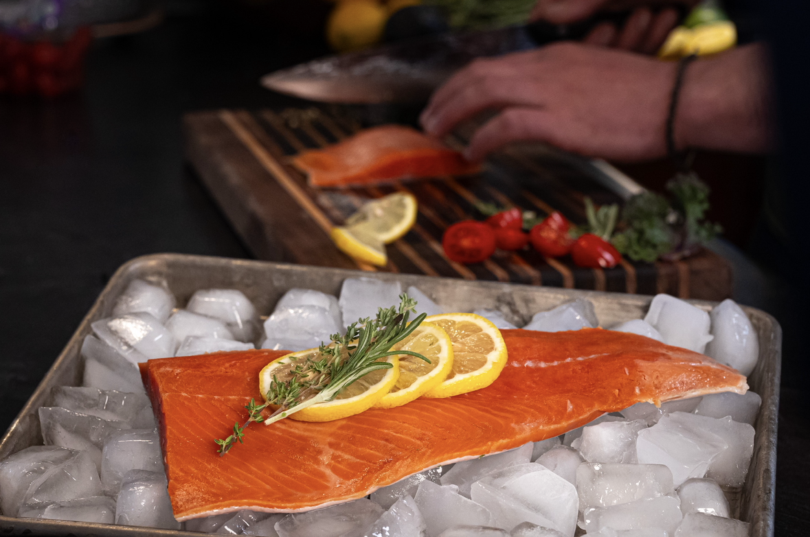 Wild Caught Alaskan Salmon Filets - 10lb Box