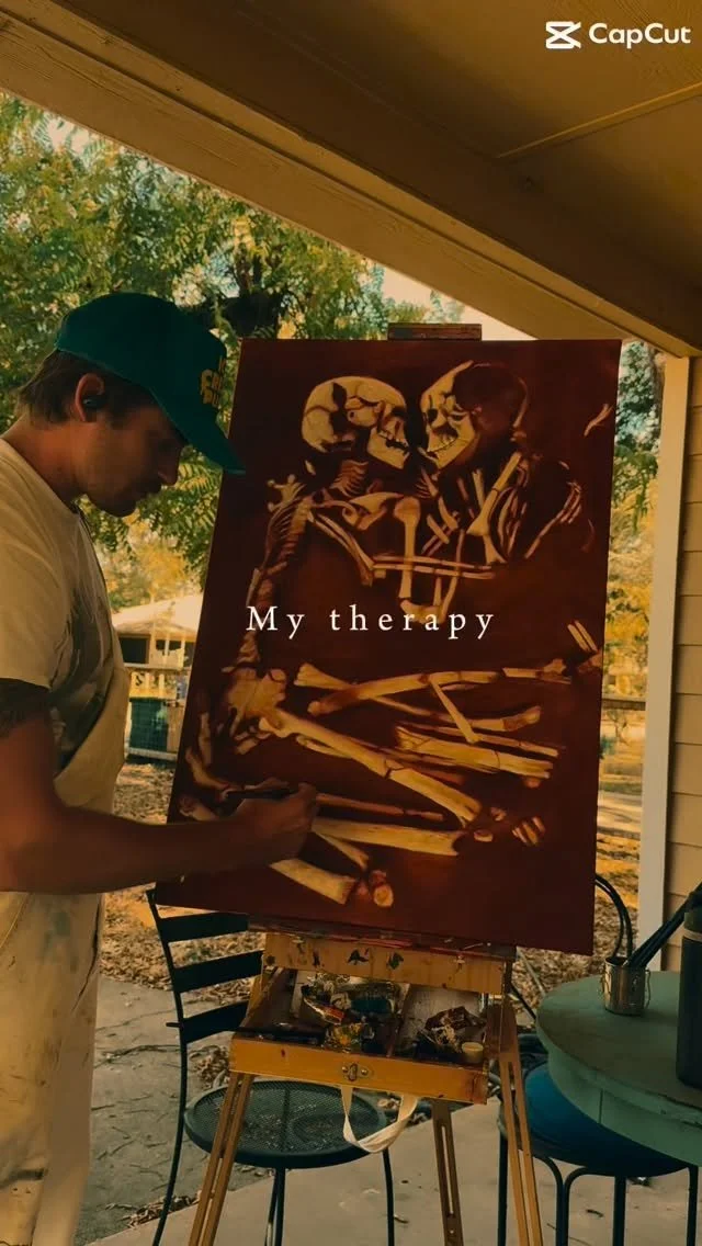 Lately I’ve been scrambling to get my pieces ready in time for the Austin Studio Tour. The one thing I like about deadlines is it forces me to paint on days when I otherwise wouldn’t. Some days I feel uninspired, anxious, and low energy.