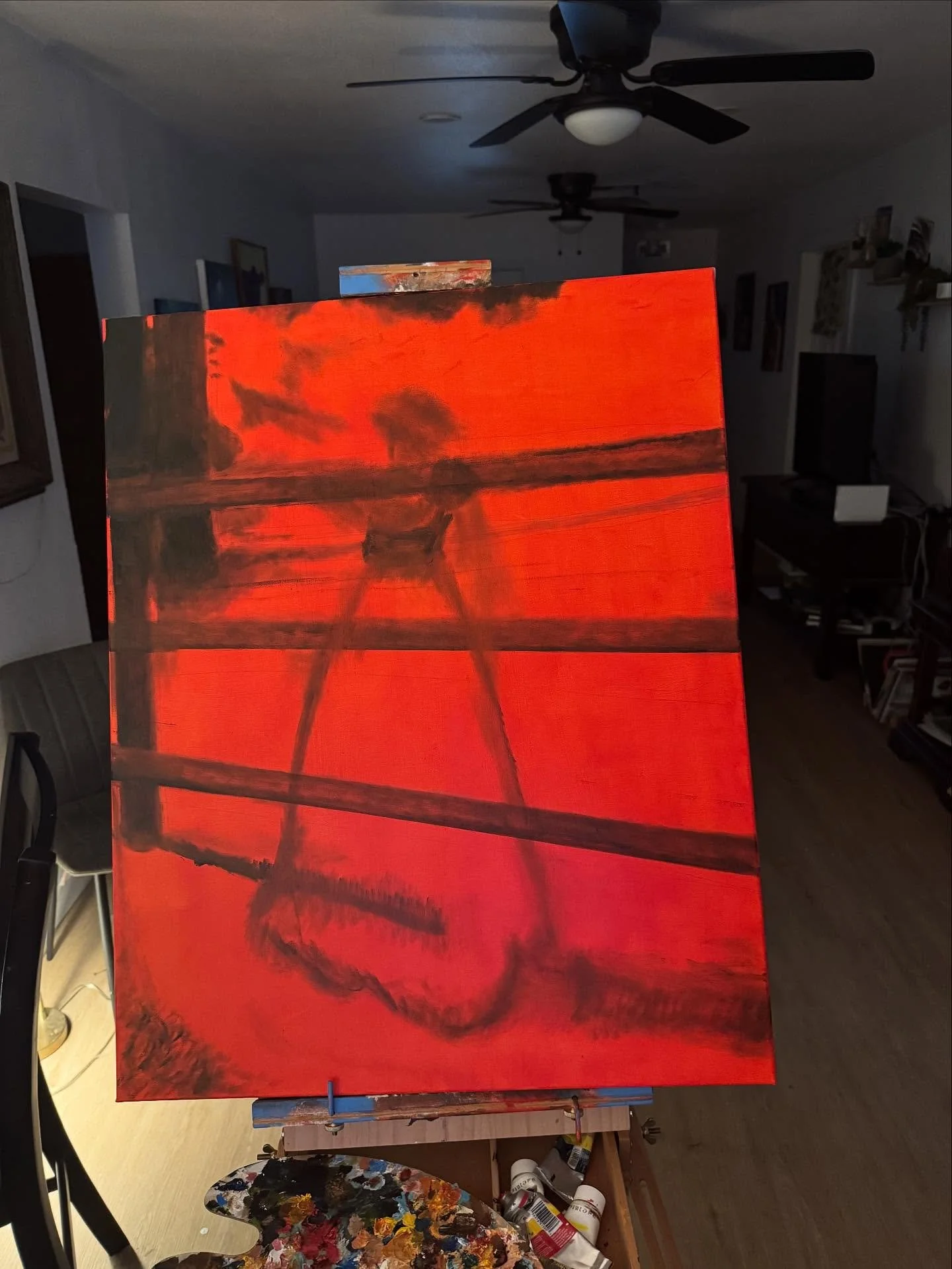 Progression 

I&rsquo;m trying to trust the process more and not get hung up on little bumps along the way. 

Documenting my paintings throughout the process and looking back on it helps me &ldquo;see the forest through the trees&rdquo;. Lots of doub