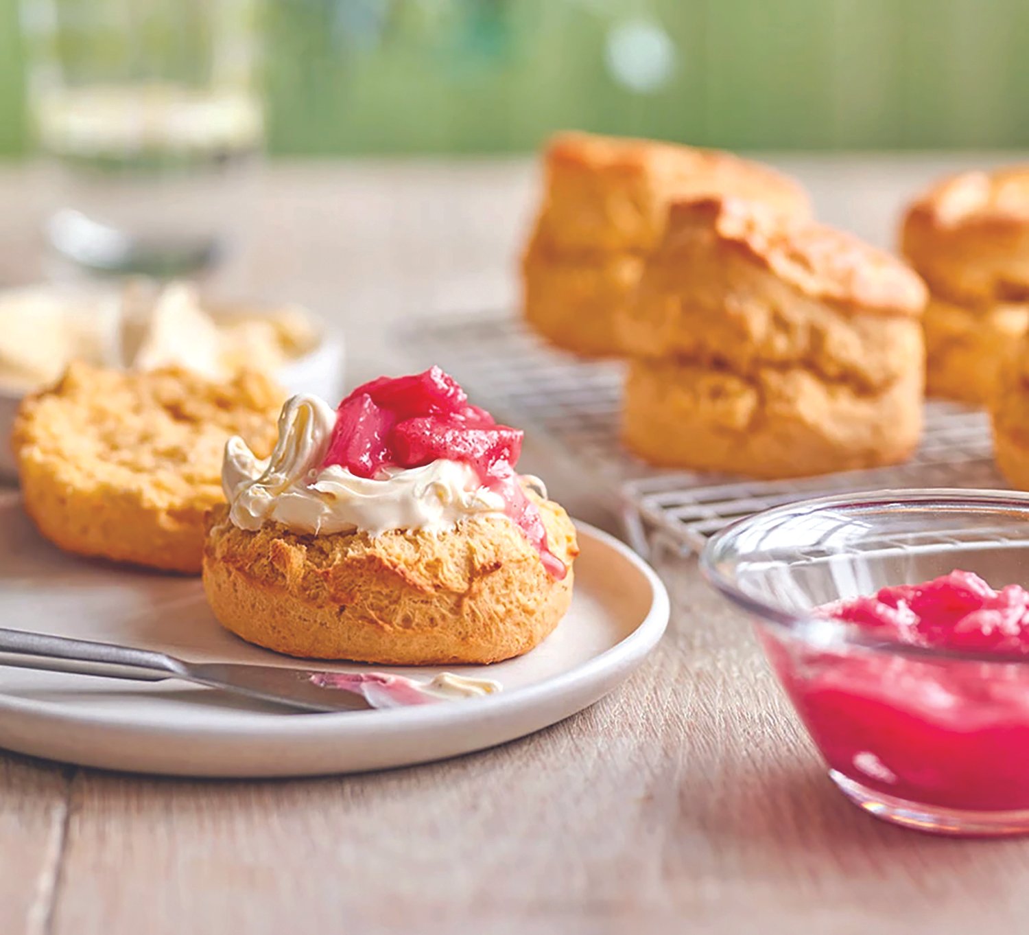 Recipe Of the Month: Rhubarb &amp; Custard Scones