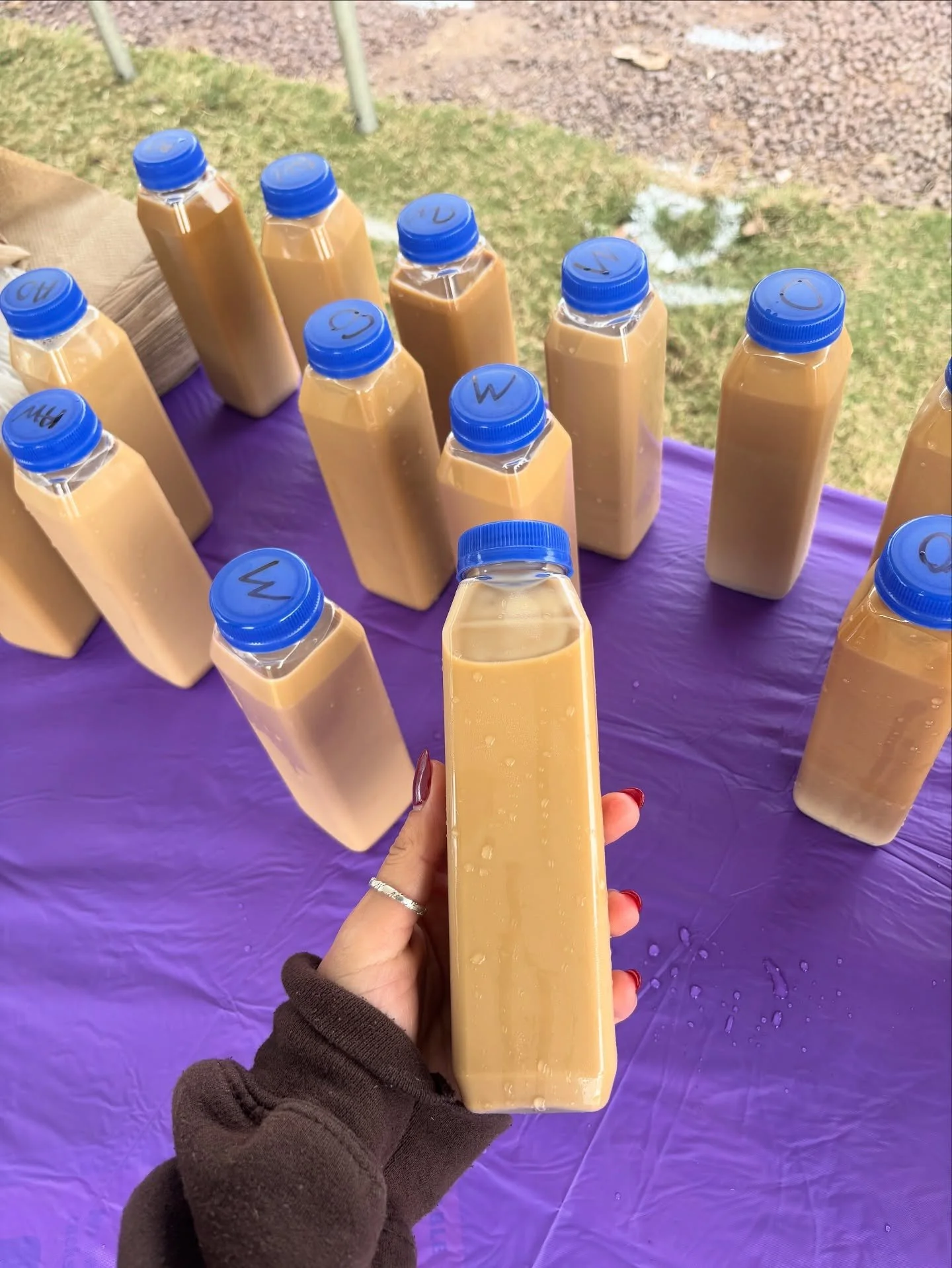 Limited time only: check us out at South of the James market tomorrow and in our cafe Monday for our to-go option debut! 

Our bottled lattes are hand crafted and best served shaken over it. 

They will last 3-4 days in the fridge!