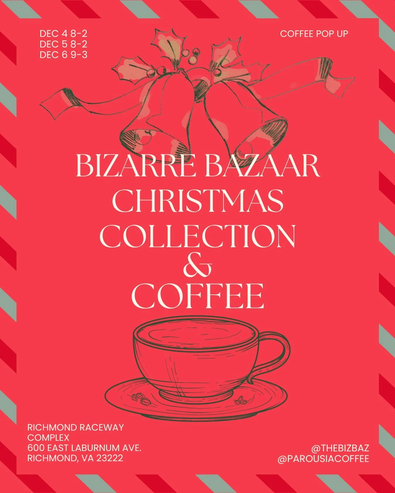 Celebrate the magic of the season with us at the 50th Christmas Collection by @thebizbaz ! 🎄✨ Recaffeinate while you shop and swing by our cozy coffee trailer for your holiday favs like the Peppermint Bark Latte🍫 or the Gingersnap Chai🫚

#meetmeat