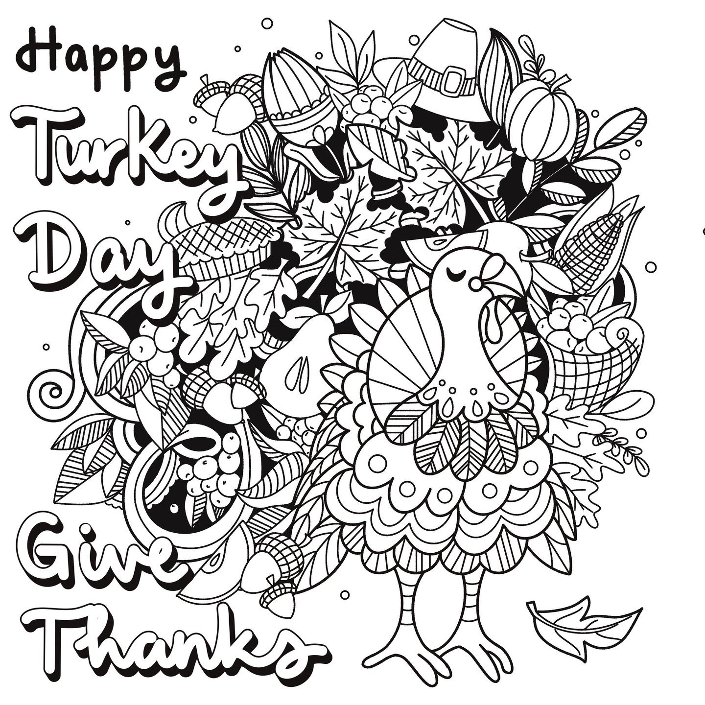 Happy Turkey Day, y&rsquo;all! 🦃✨
Here&rsquo;s a little doodle therapy for the long weekend &mdash; whether you&rsquo;re hiding from relatives, digesting questionable casseroles, or just need a creative minute to yourself.
Color it, share it, or ign